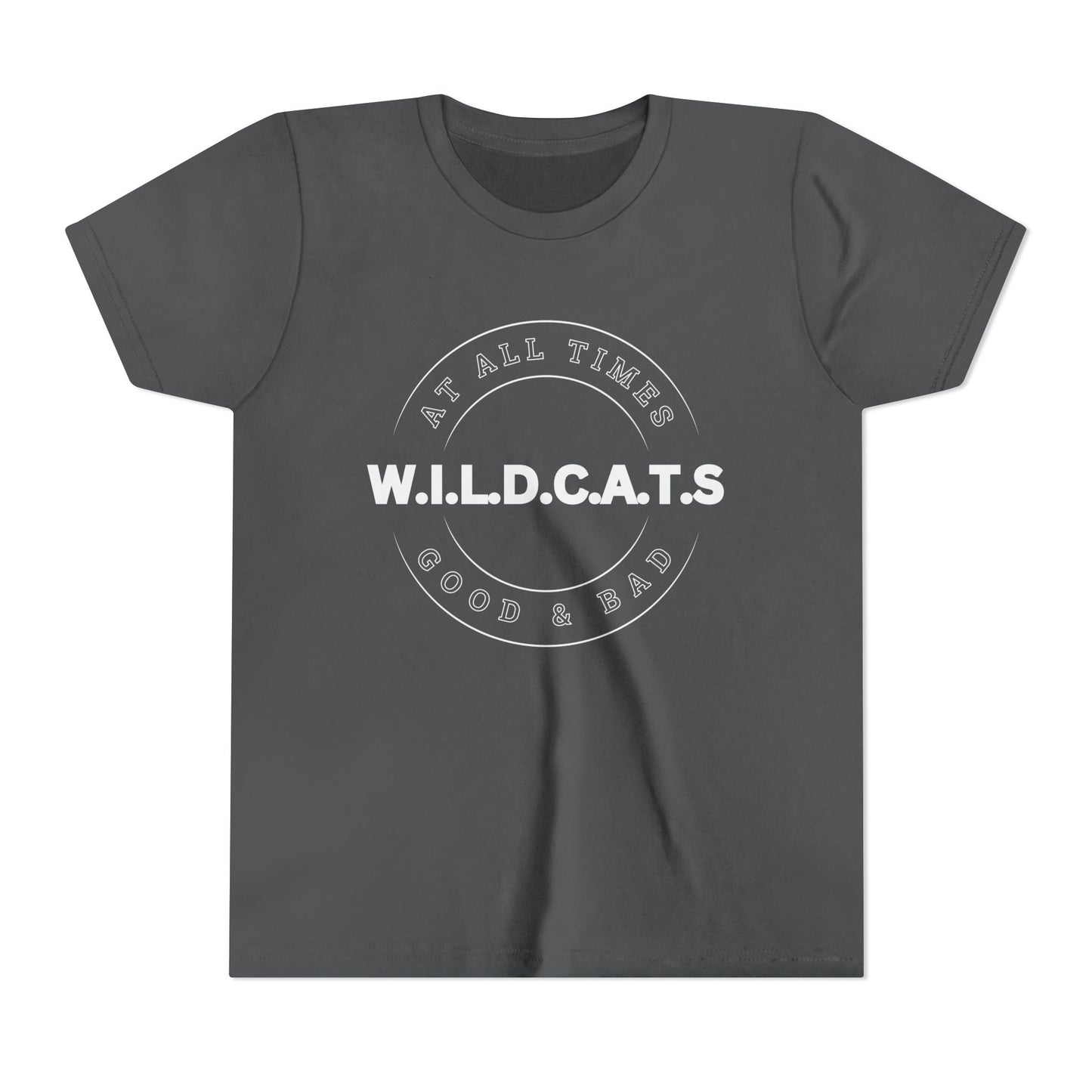 Youth Wildcats Christian White Letters & Picture