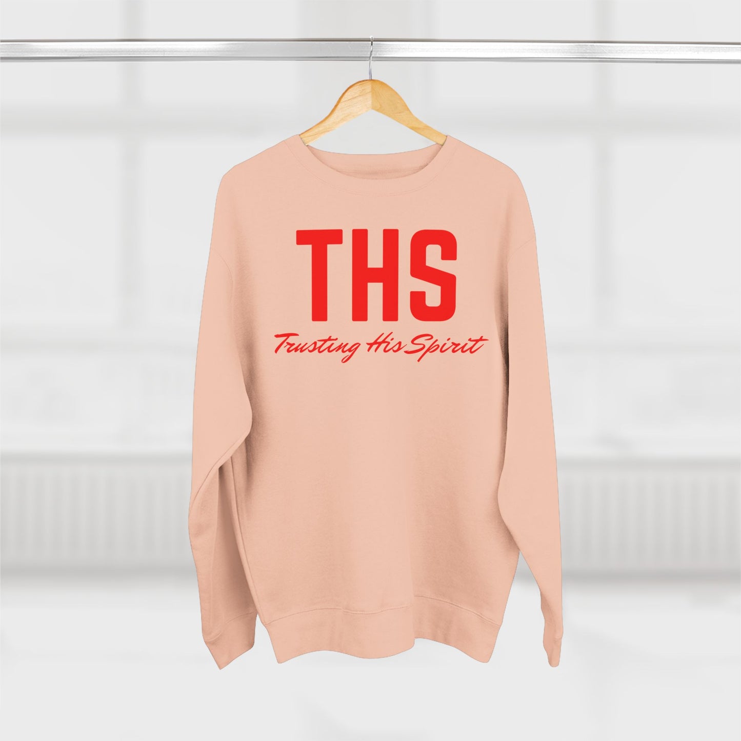 Adult THS Christian Red Letters Crewneck