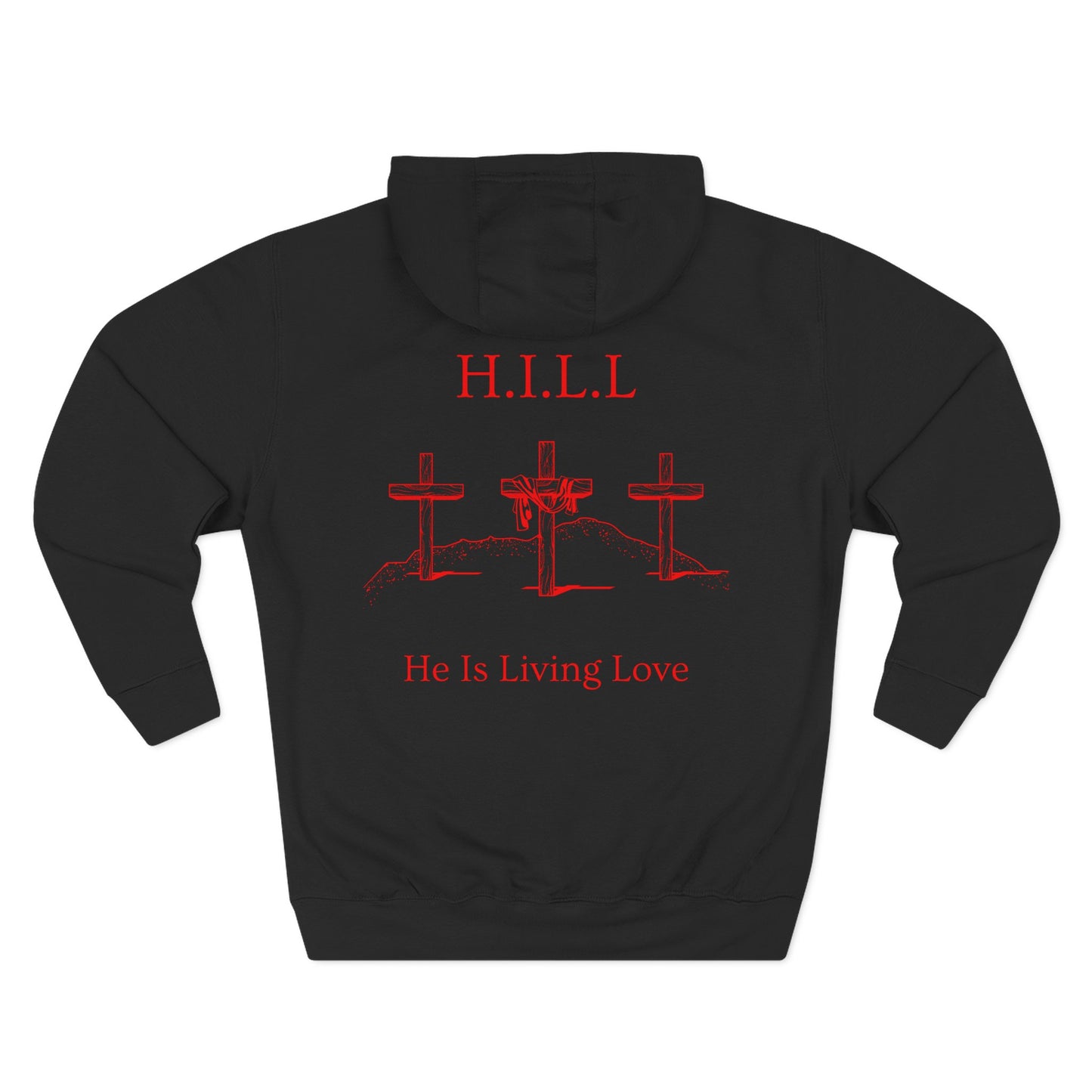Hill Christian Red Words Hoodie