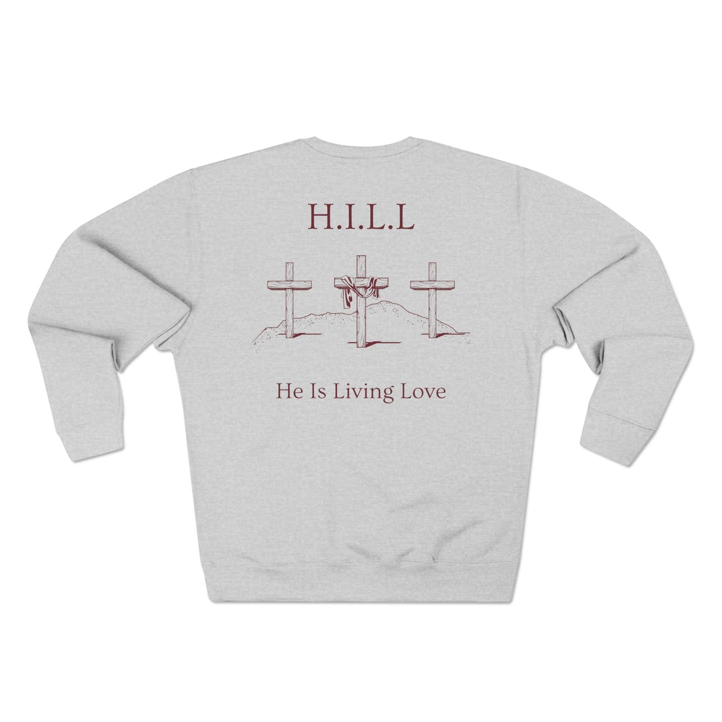 Hill Christian Marron Words Crewneck