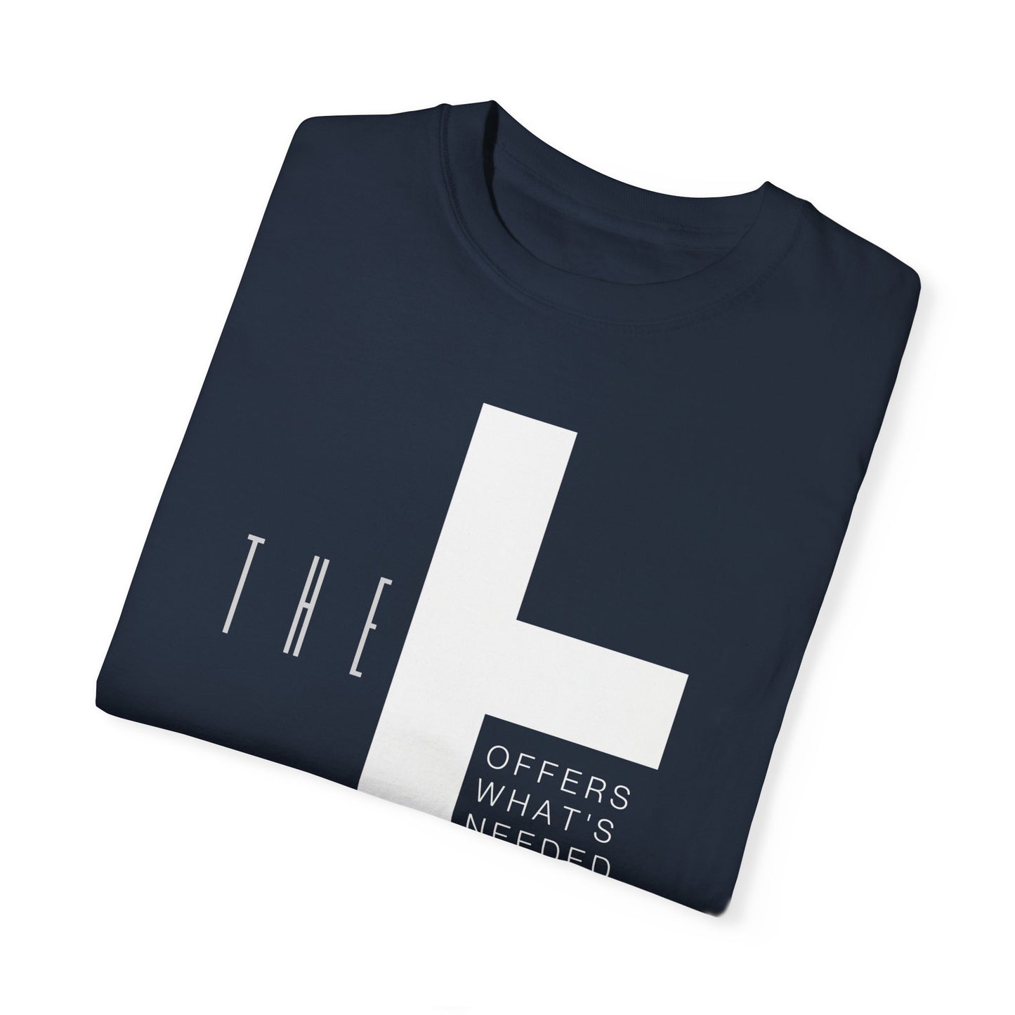 Adult T-Town Christian White Letters & Cross