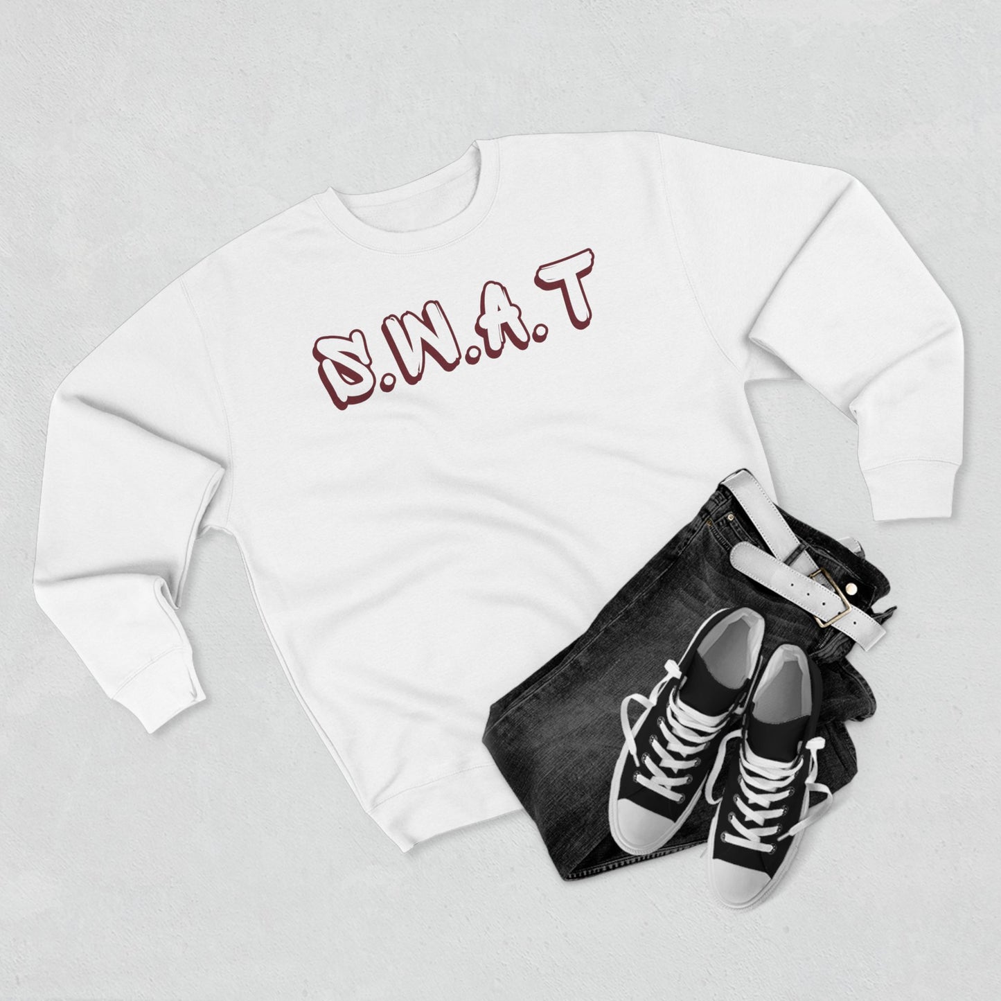 Swat Christian Marron Words Crewneck