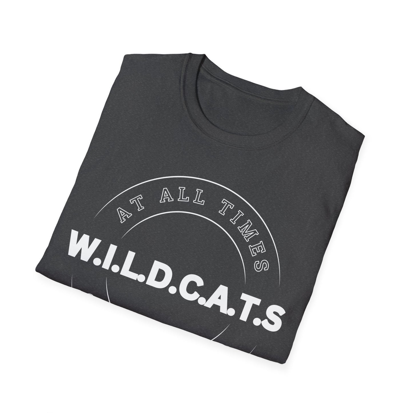 Wildcats Christian White Letters & Picture