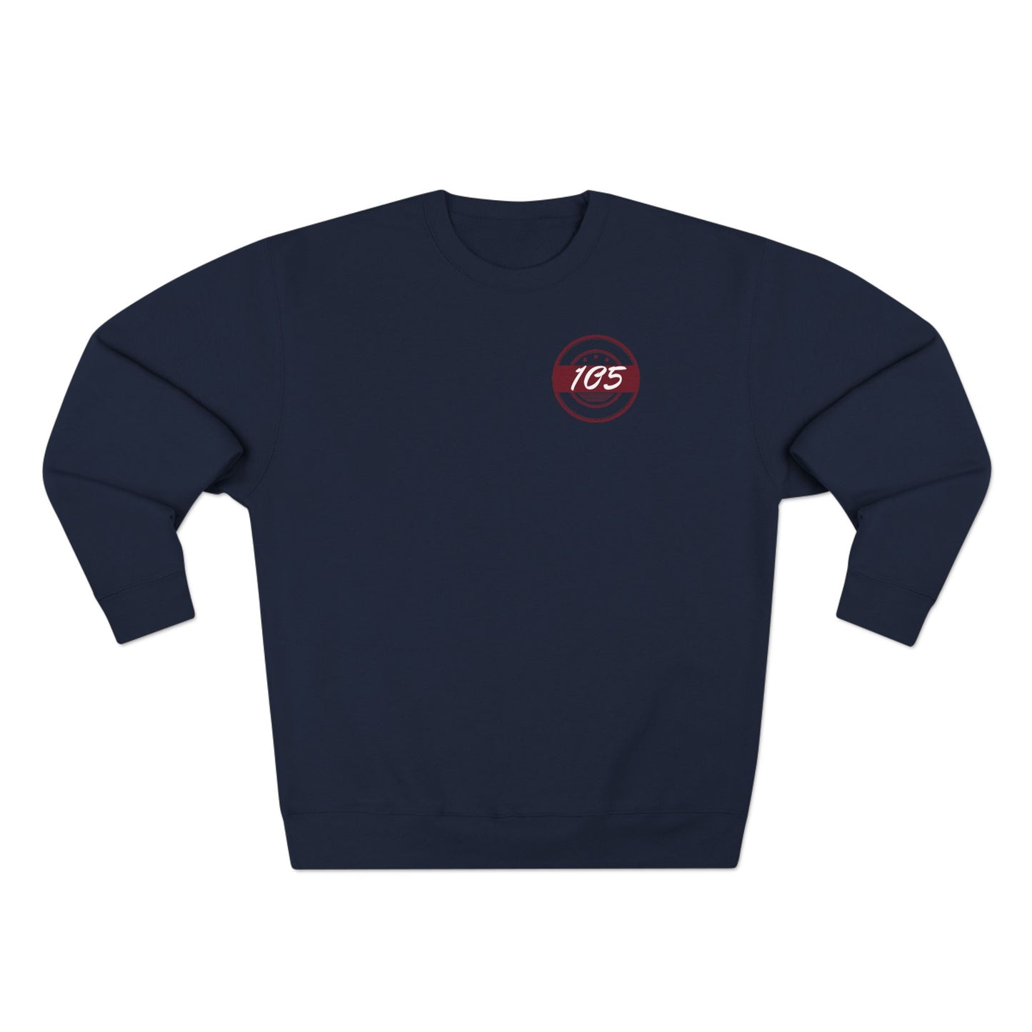 Adult 105 Christian Marron and White Letters Crewneck