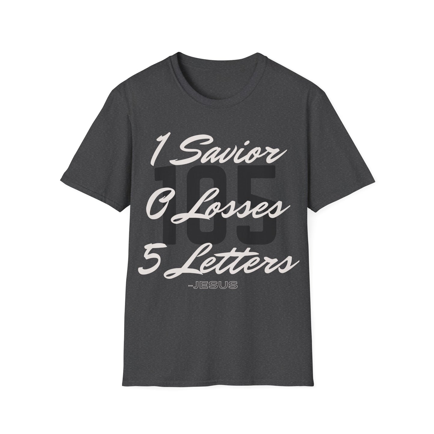 Adult 105 Christian White and Black Letters