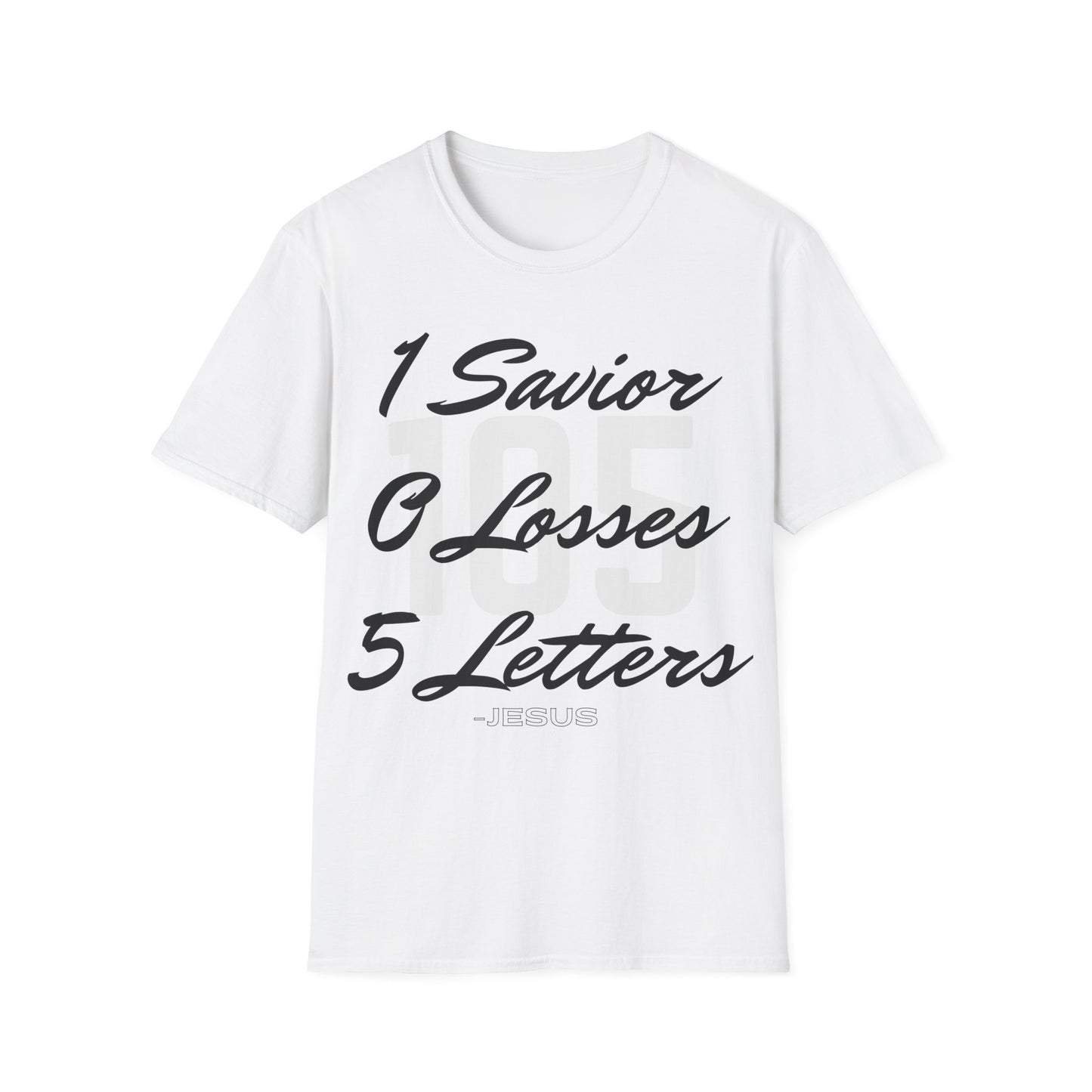 Adult 105 Christian Black and White Letters