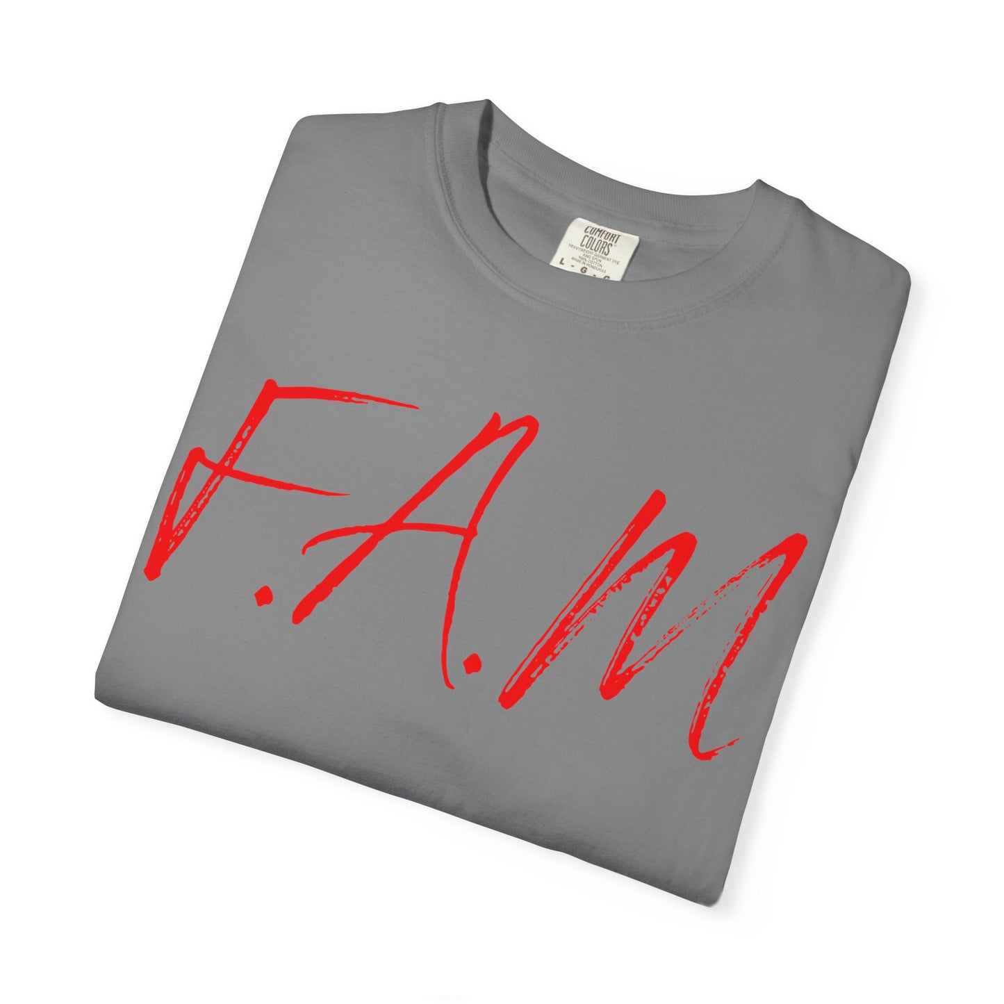 Fam Christian Red Letters & Image