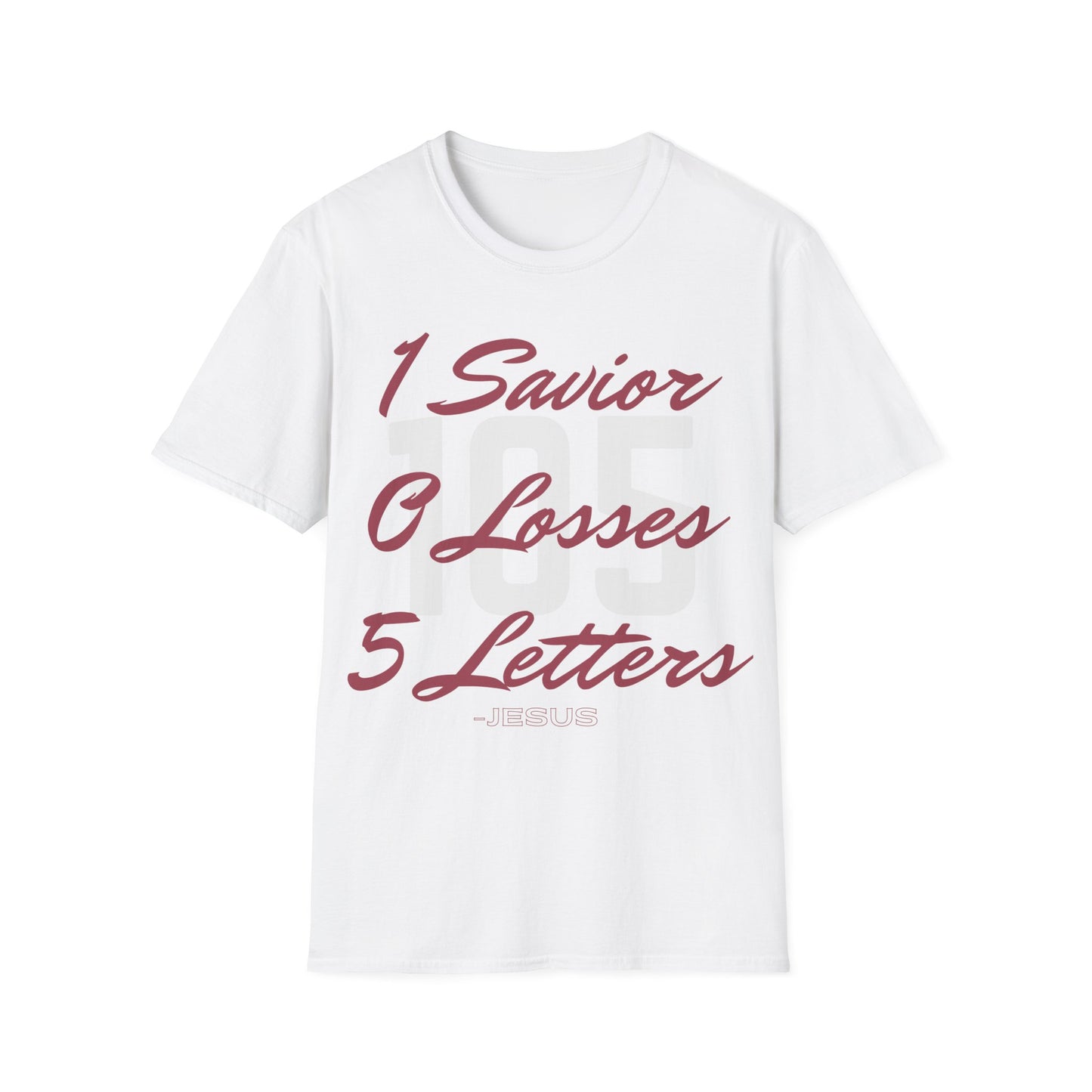 Adult 105 Christian Marron and White Letters