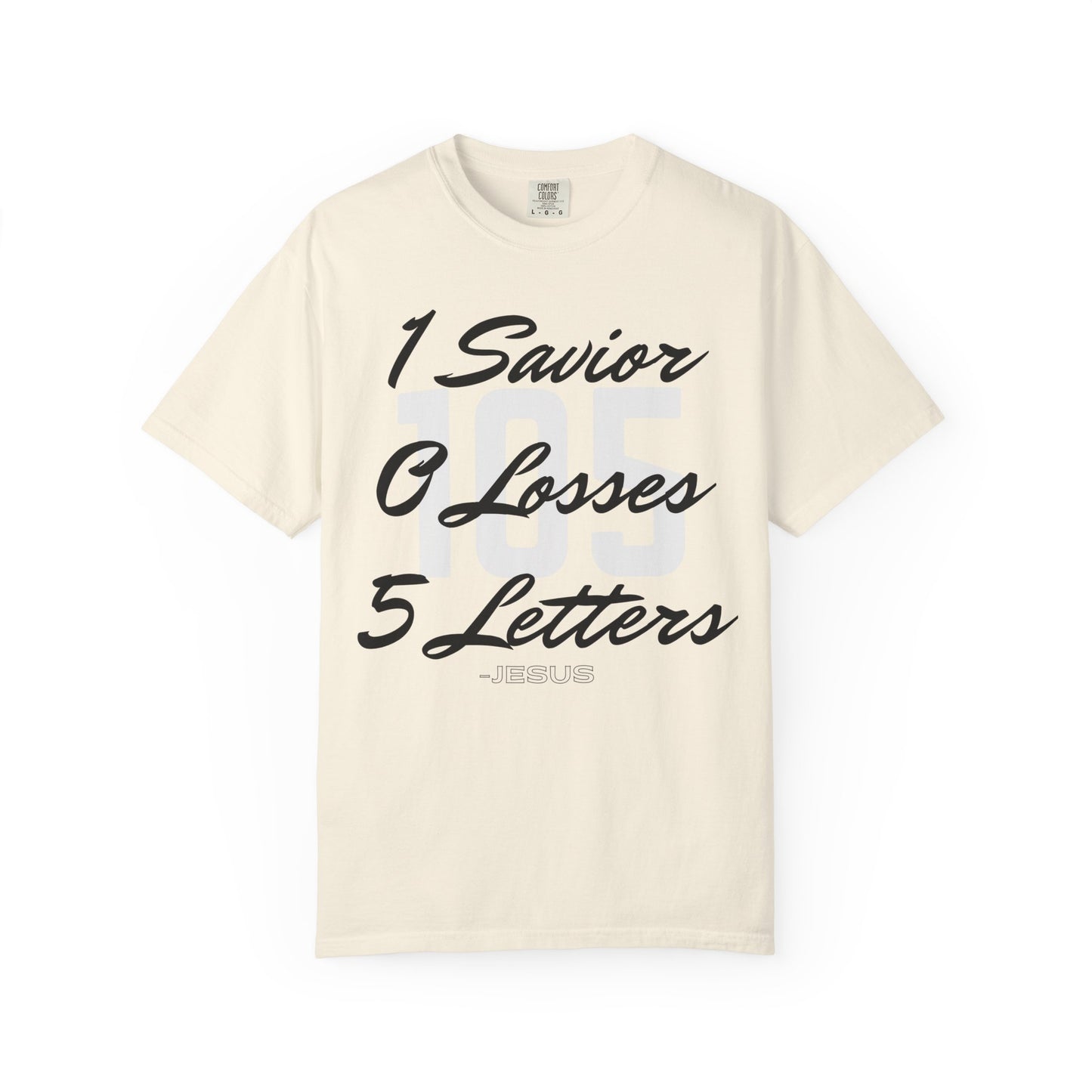 Adult 105 Christian Black and White Letters