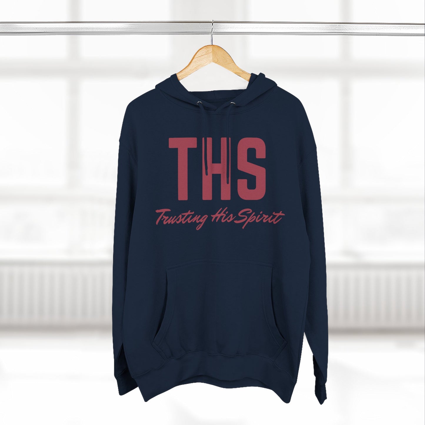 Adult THS Christian Marron Letters Hoodie