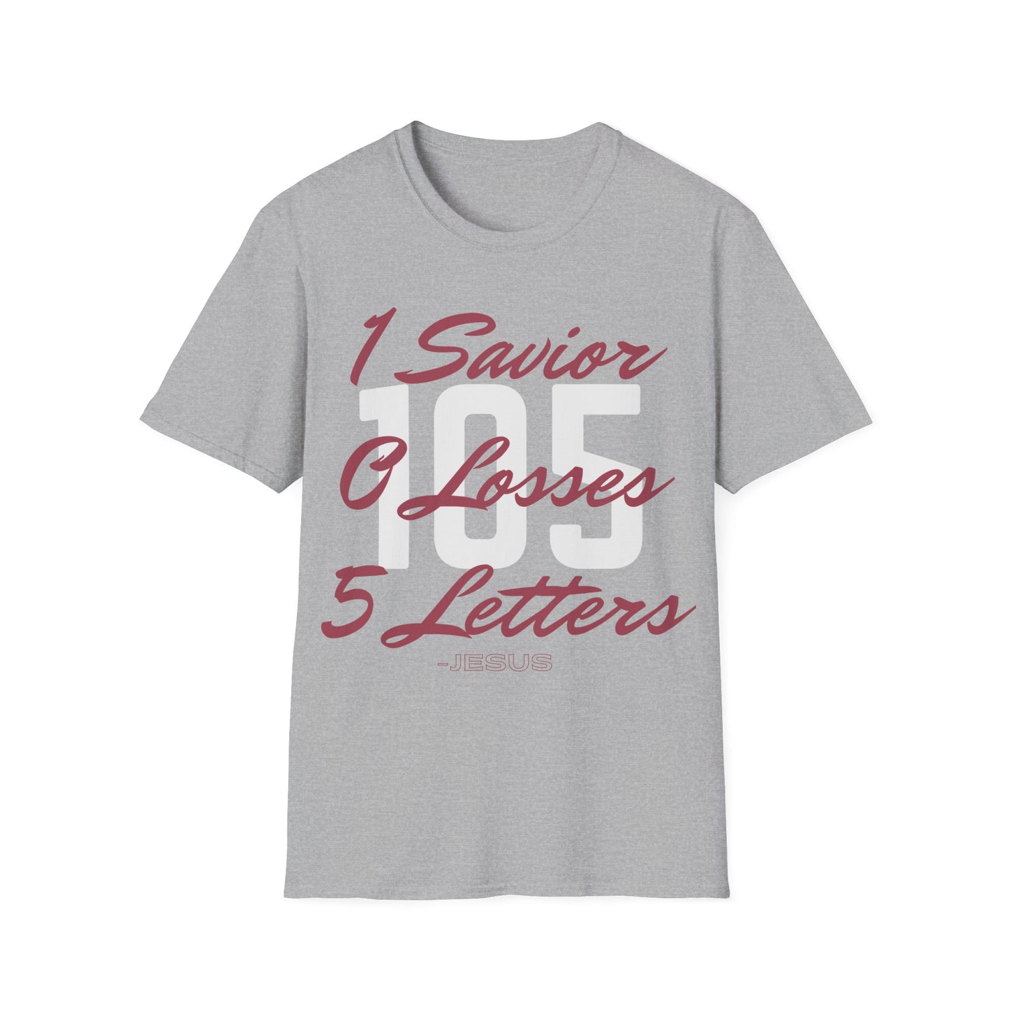 Adult 105 Christian Marron and White Letters