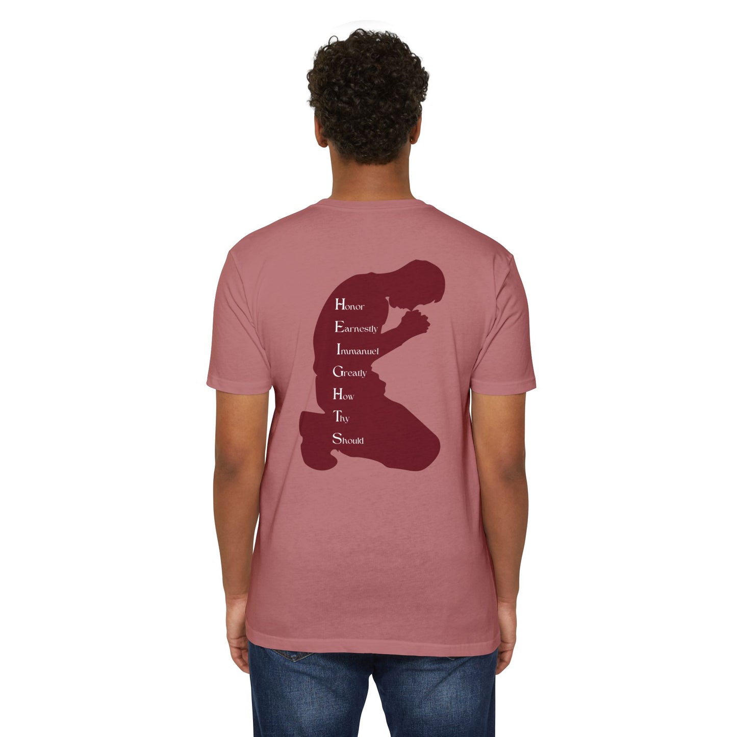 Heights Christian Marron Letters & Image Blended