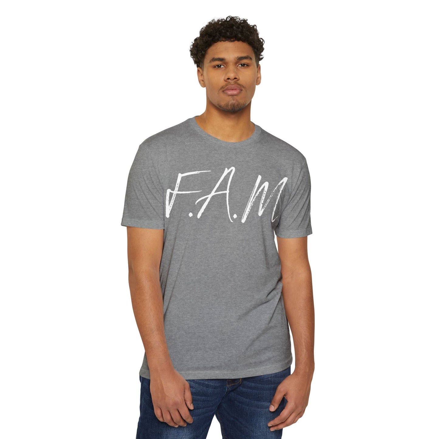 Fam Christian White Letters & Image Blended