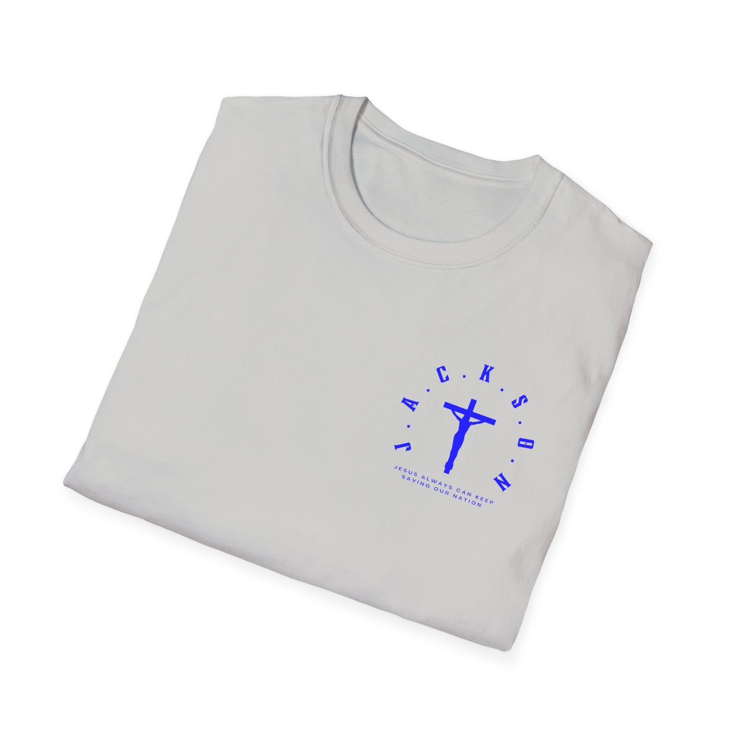 Jackson Believing Christian Blue Letters & Cross