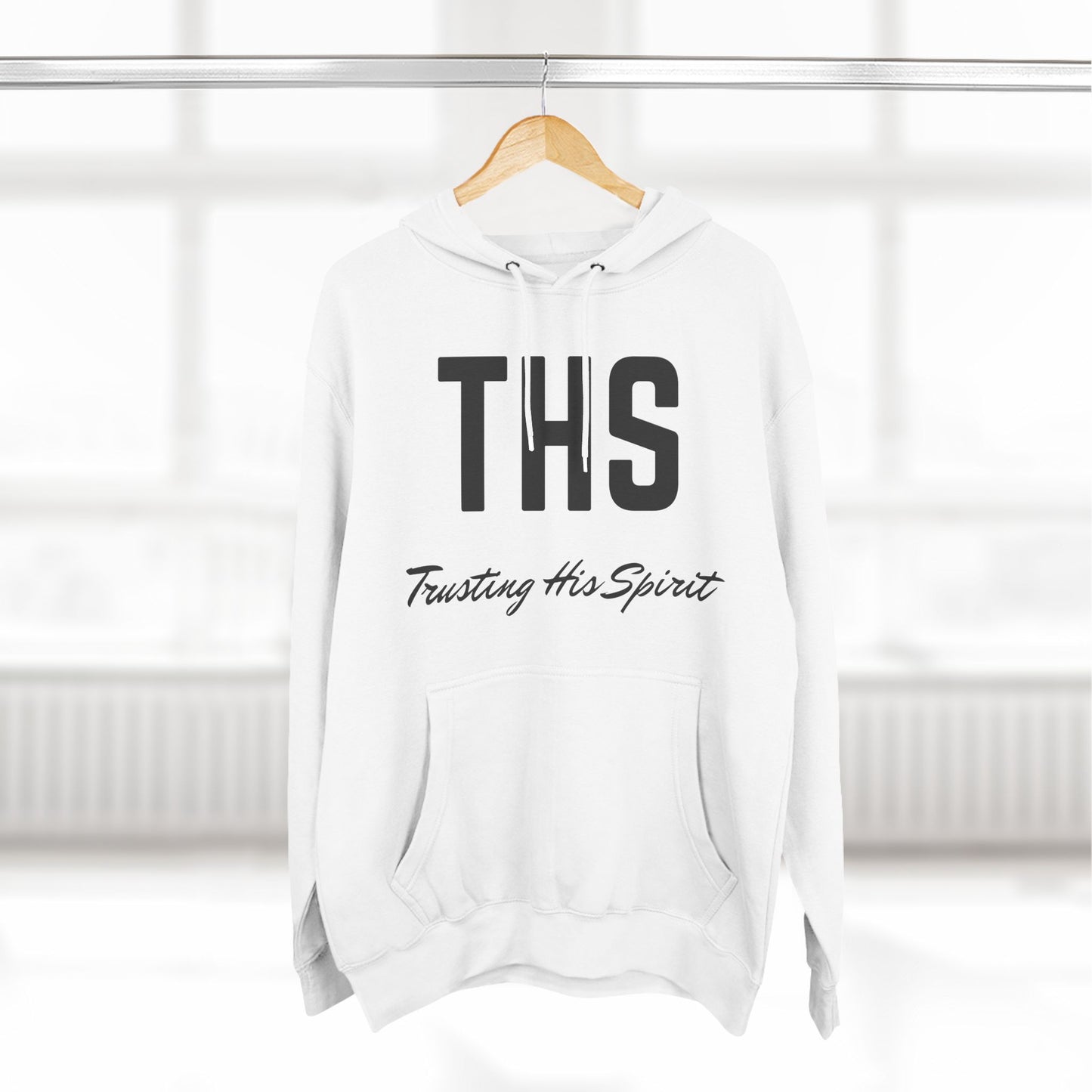 Adult THS Christian Black Letters Hoodie