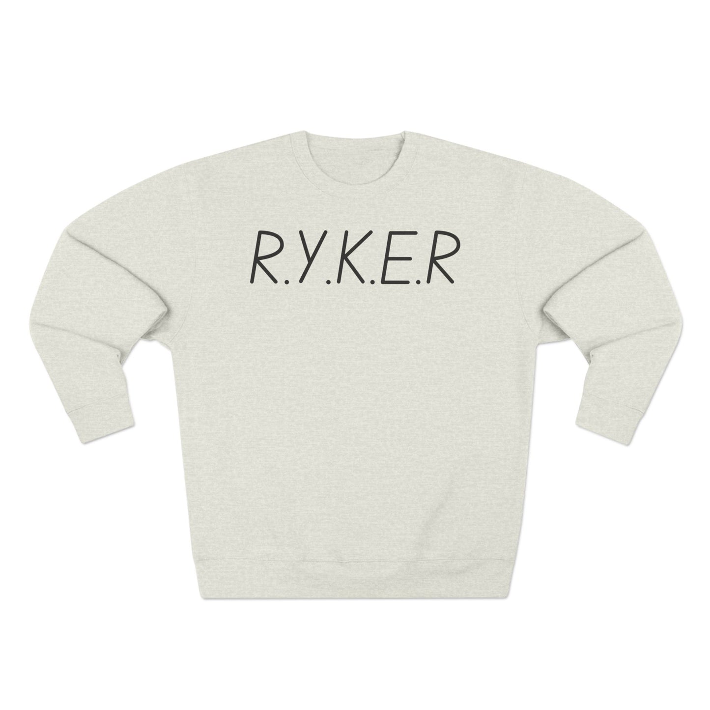 RYKER Christian Black Letters Crewneck