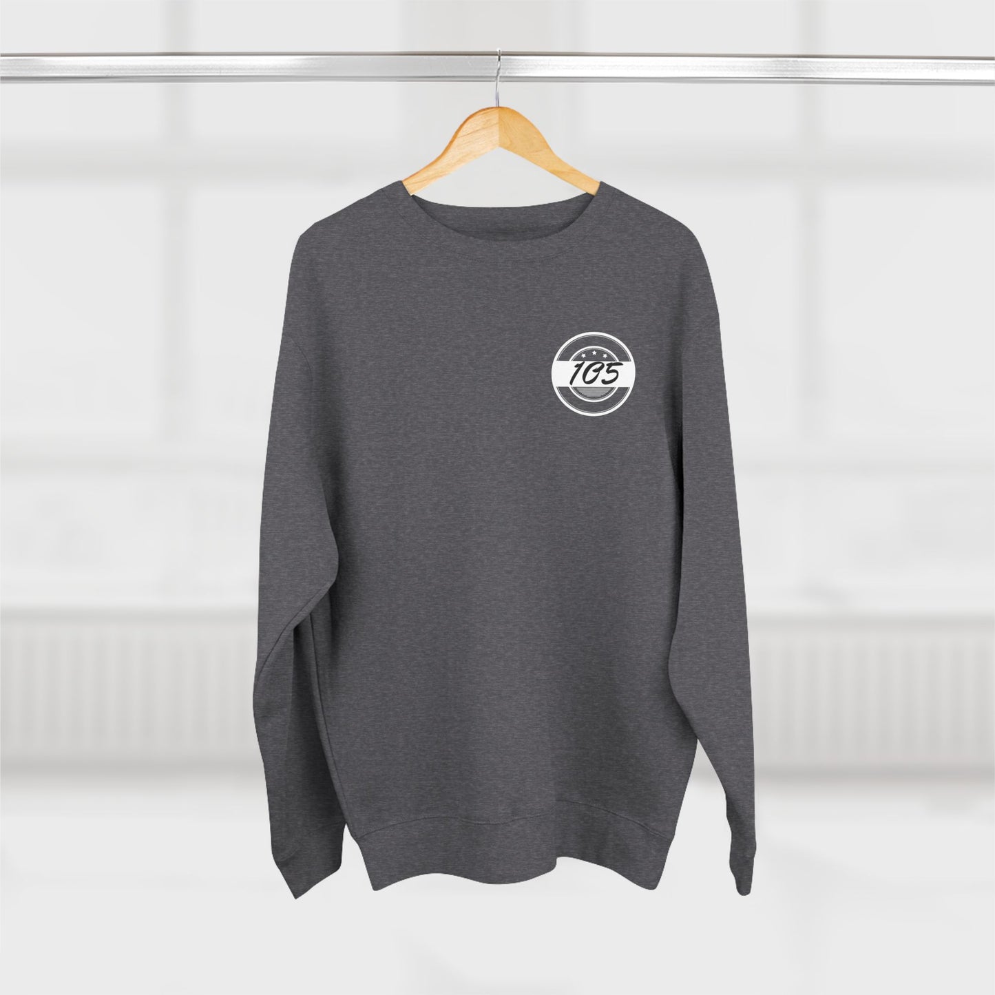 Adult 105 Christian White and Black Letters Crewneck