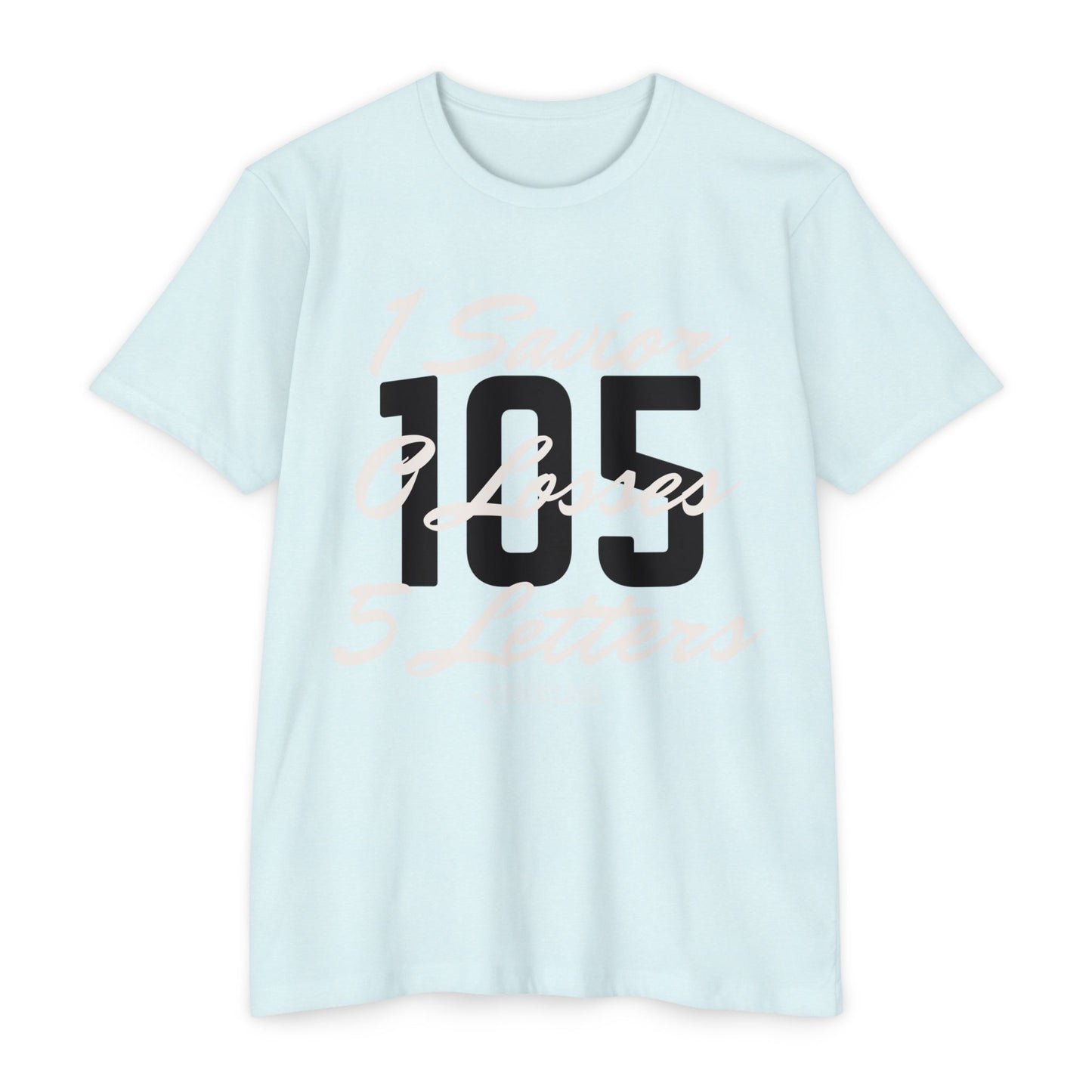 Adult 105 Christian White and Black Letters Blended