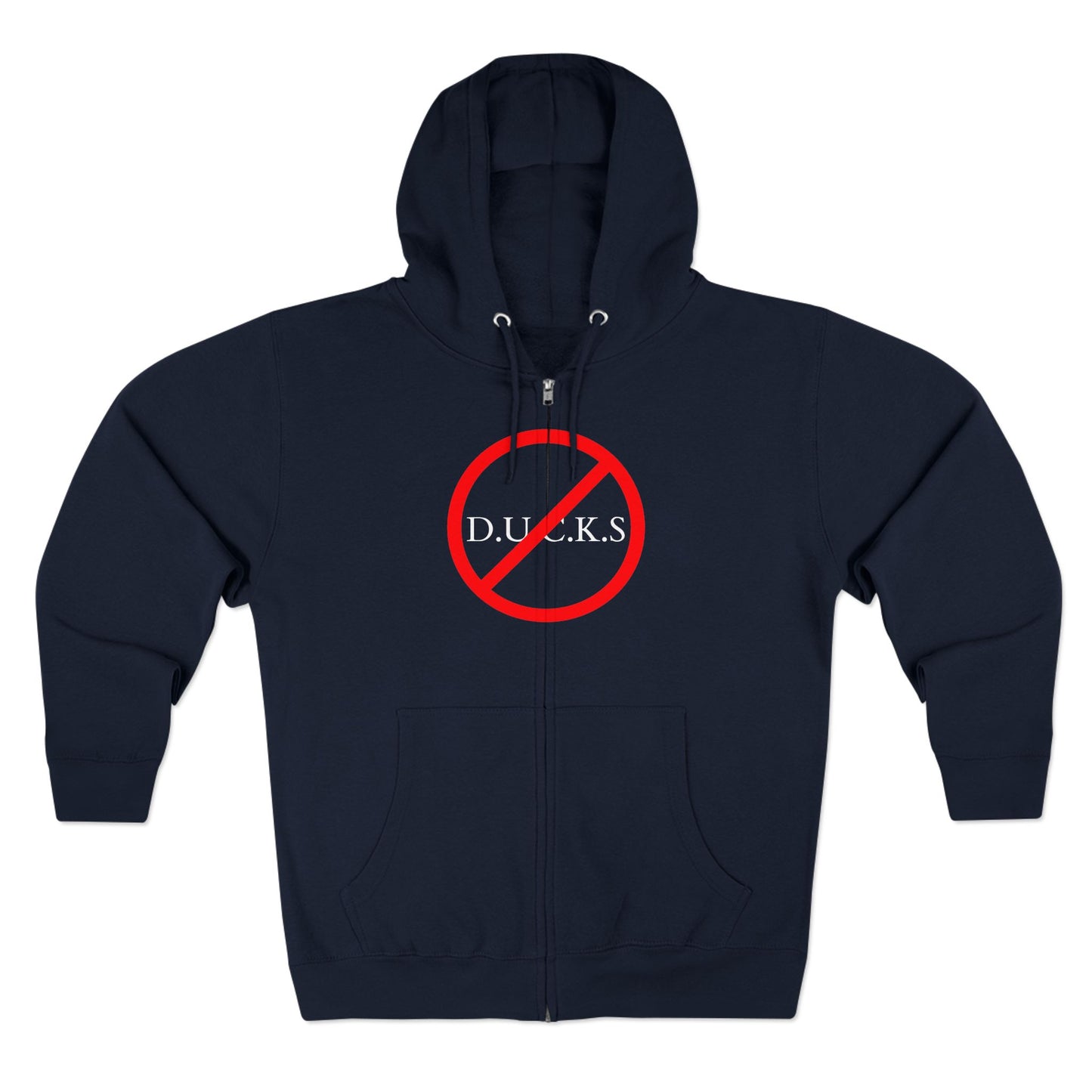 Ducks Christian White Words Hoodie Zipper