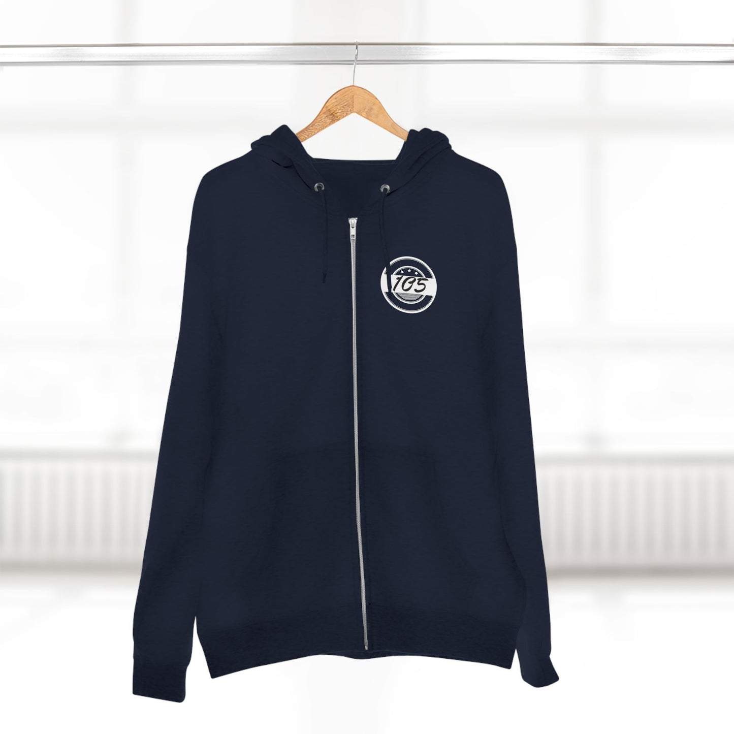 Adult 105 Christian White and Black Letters Hoodie Zipper