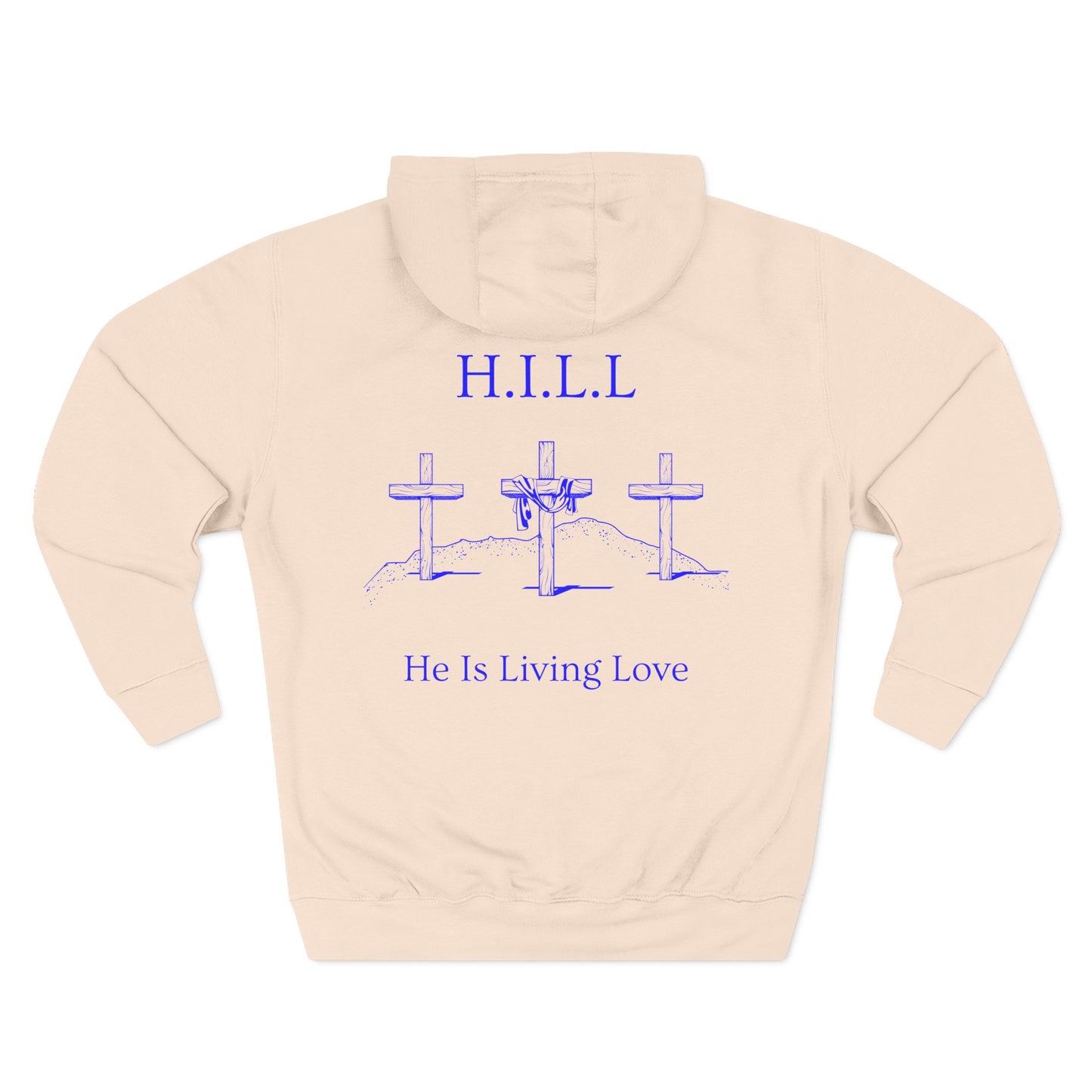 Hill Christian Blue Words Hoodie