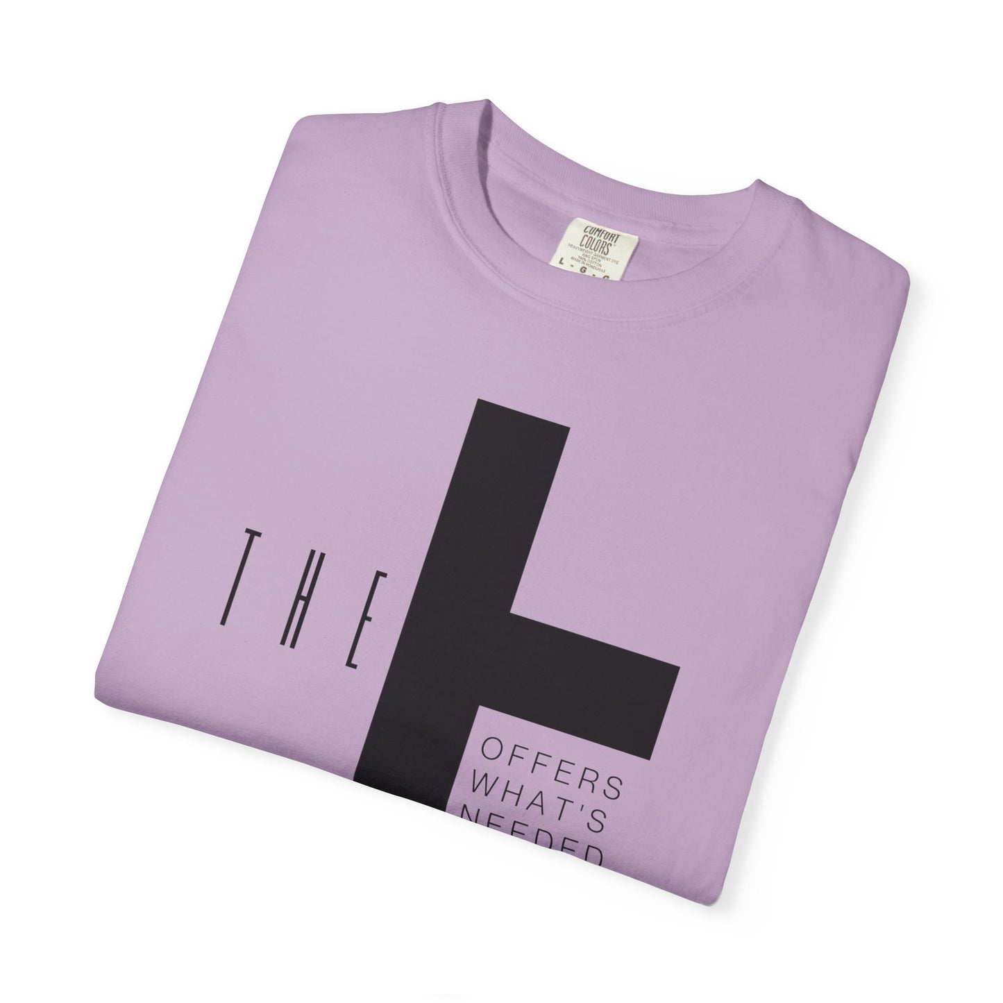Adult T-Town Christian Black Letters & Cross