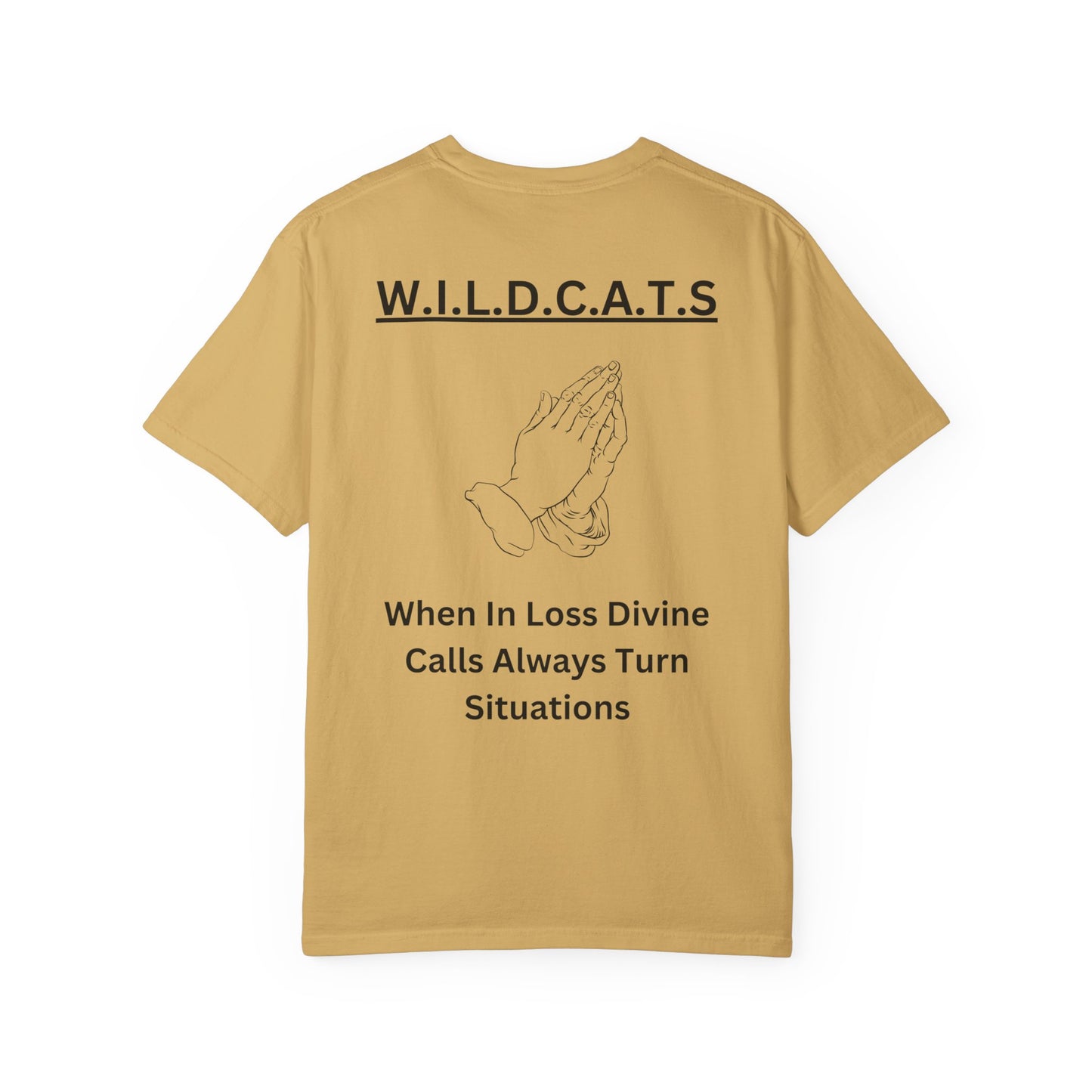 Wildcats Christian Black Letters & Picture