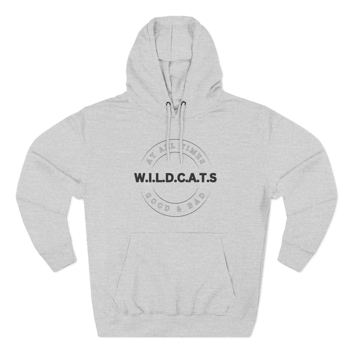 Wildcats Christian Black Letters & Picture Hoodie