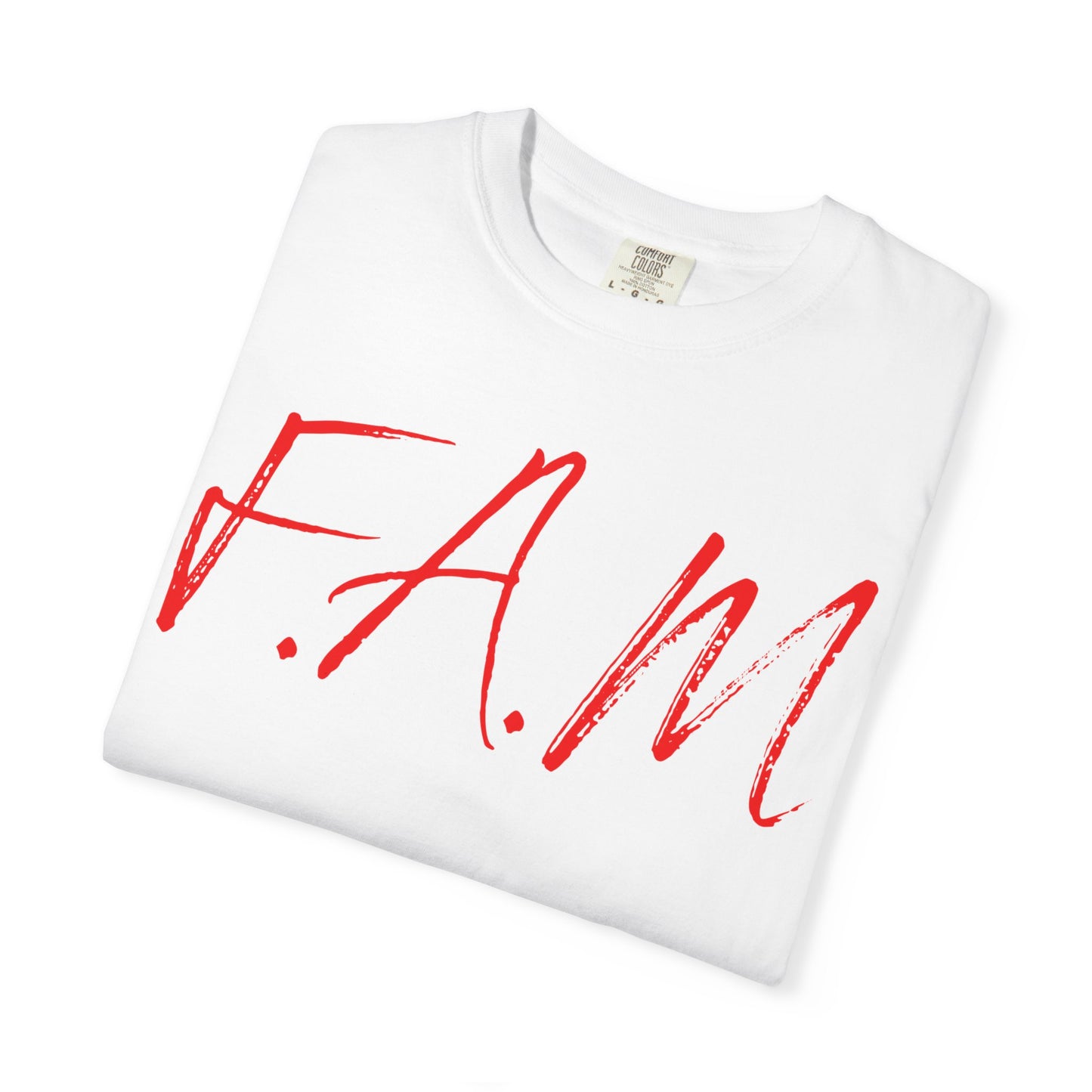 Fam Christian Red Letters & Image