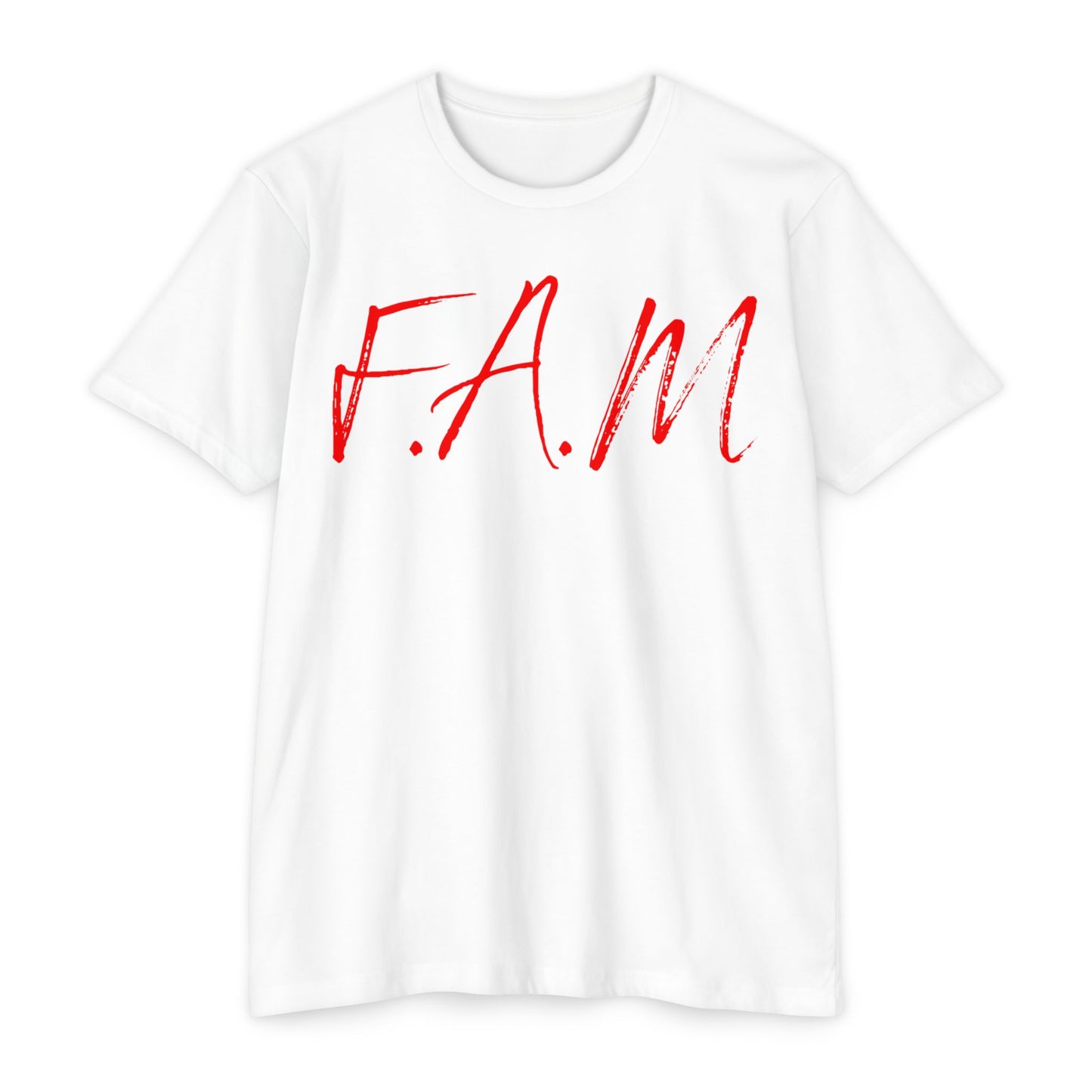 Fam Christian Red Letters & Image Blended
