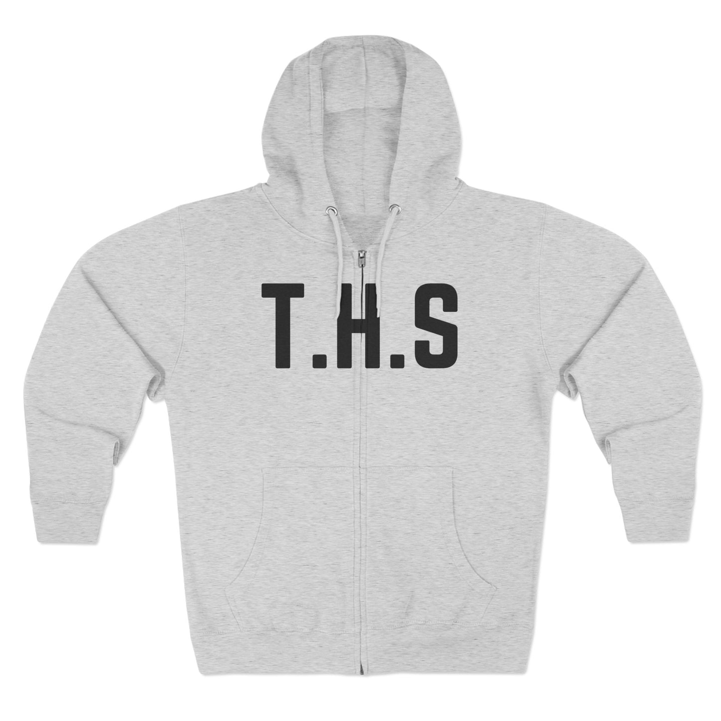 Adult T.H.S Trusting His Spirit Specialty Hoodie Black Letters Zipper
