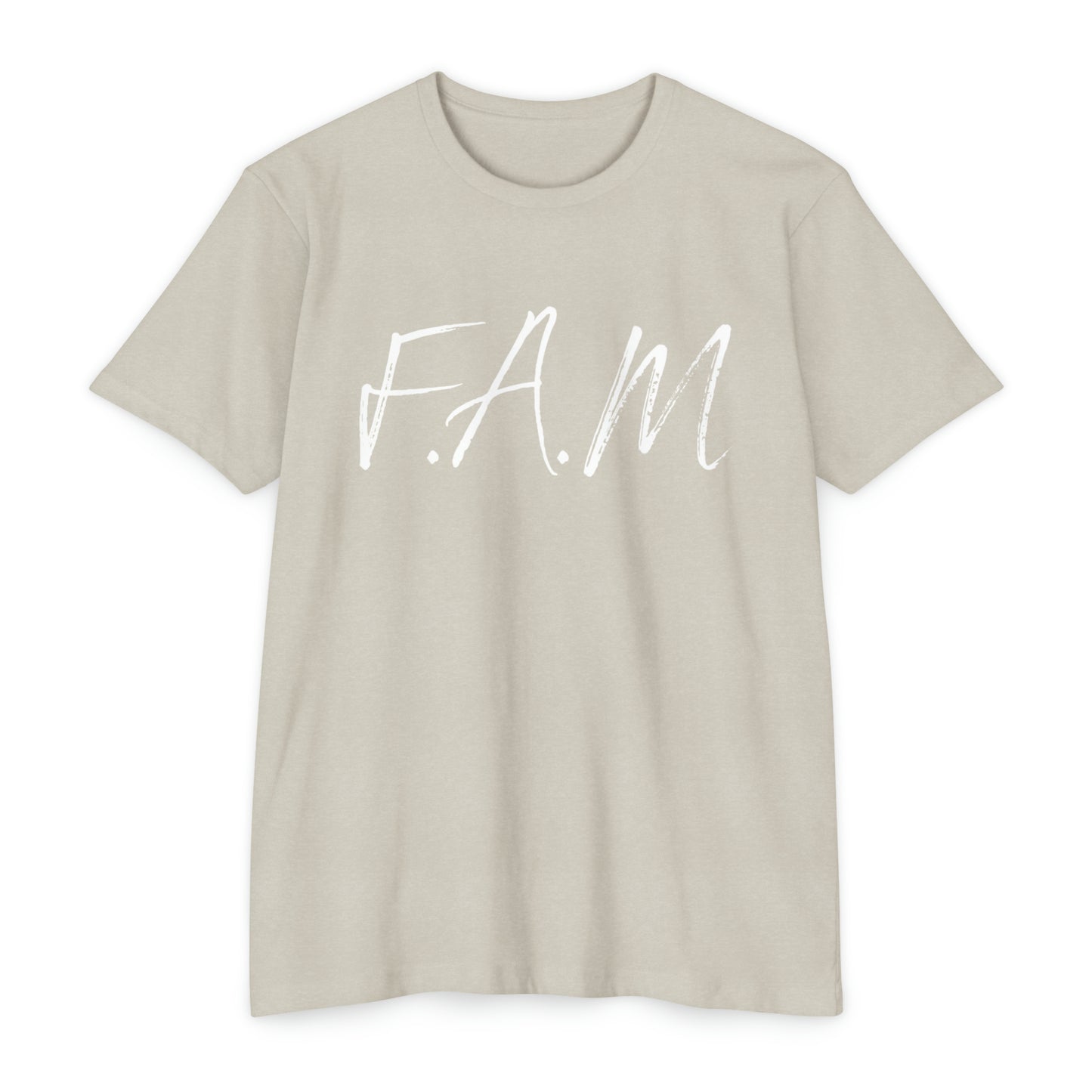 Fam Christian White Letters & Image Blended