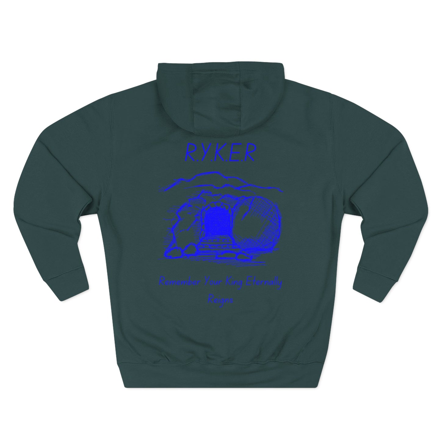 RYKER Christian Blue Letters Hoodie