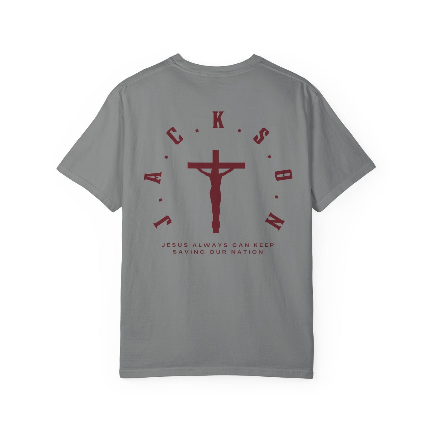 Jackson Believing Christian Marron Letters & Cross