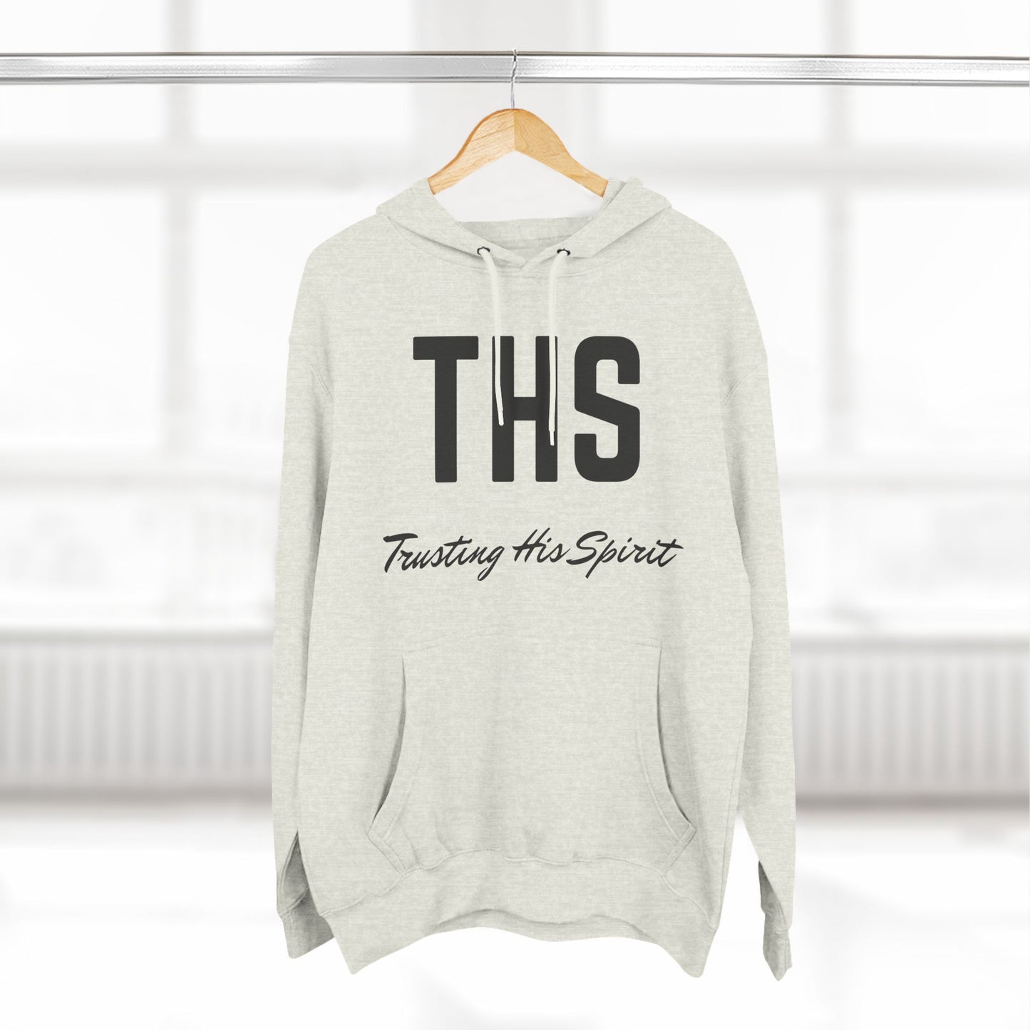 Adult THS Christian Black Letters Hoodie