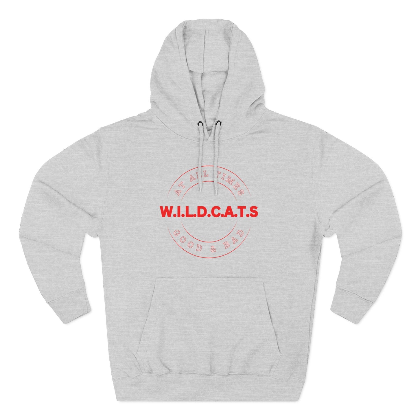 Wildcats Christian Red Letters & Picture Hoodie