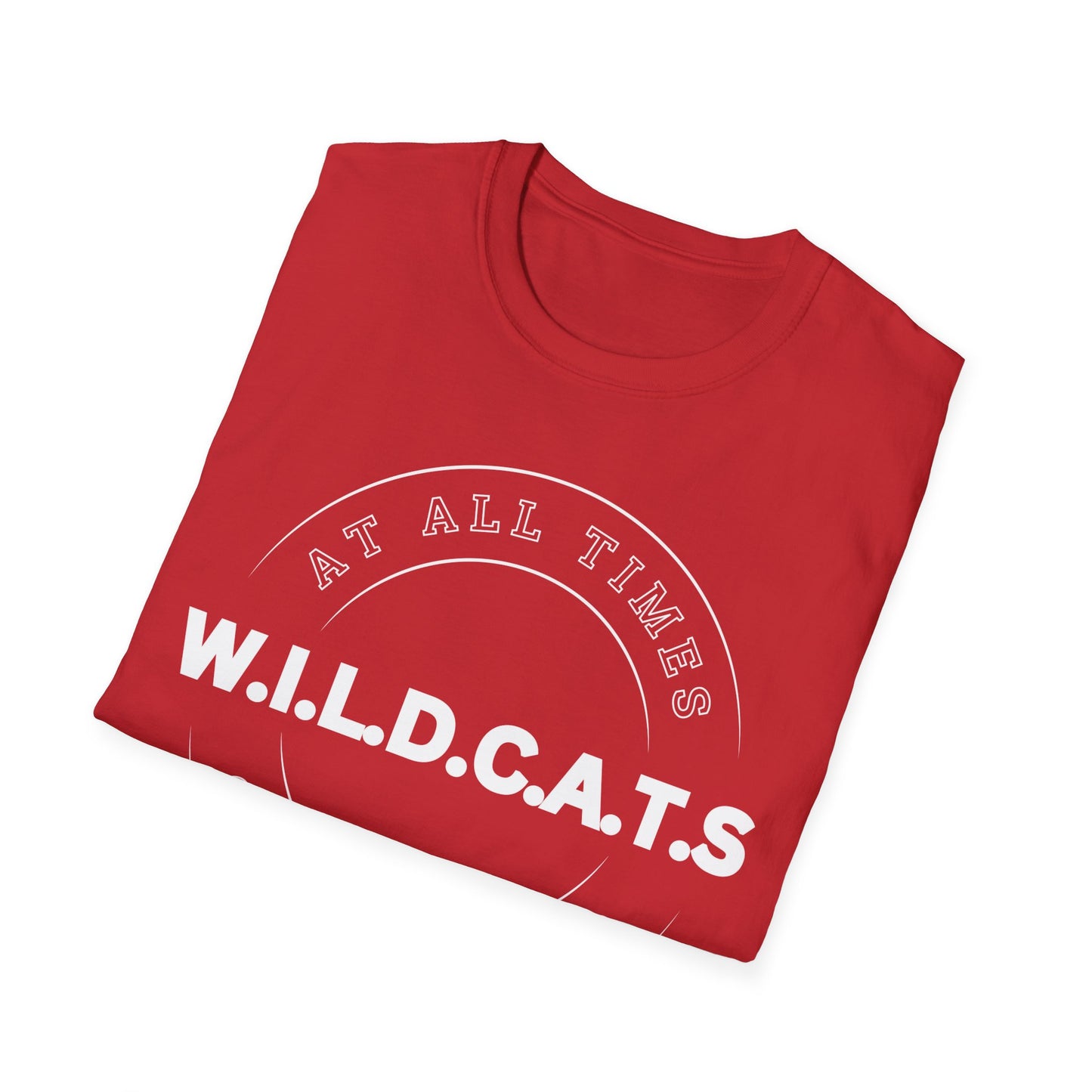 Wildcats Christian White Letters & Picture