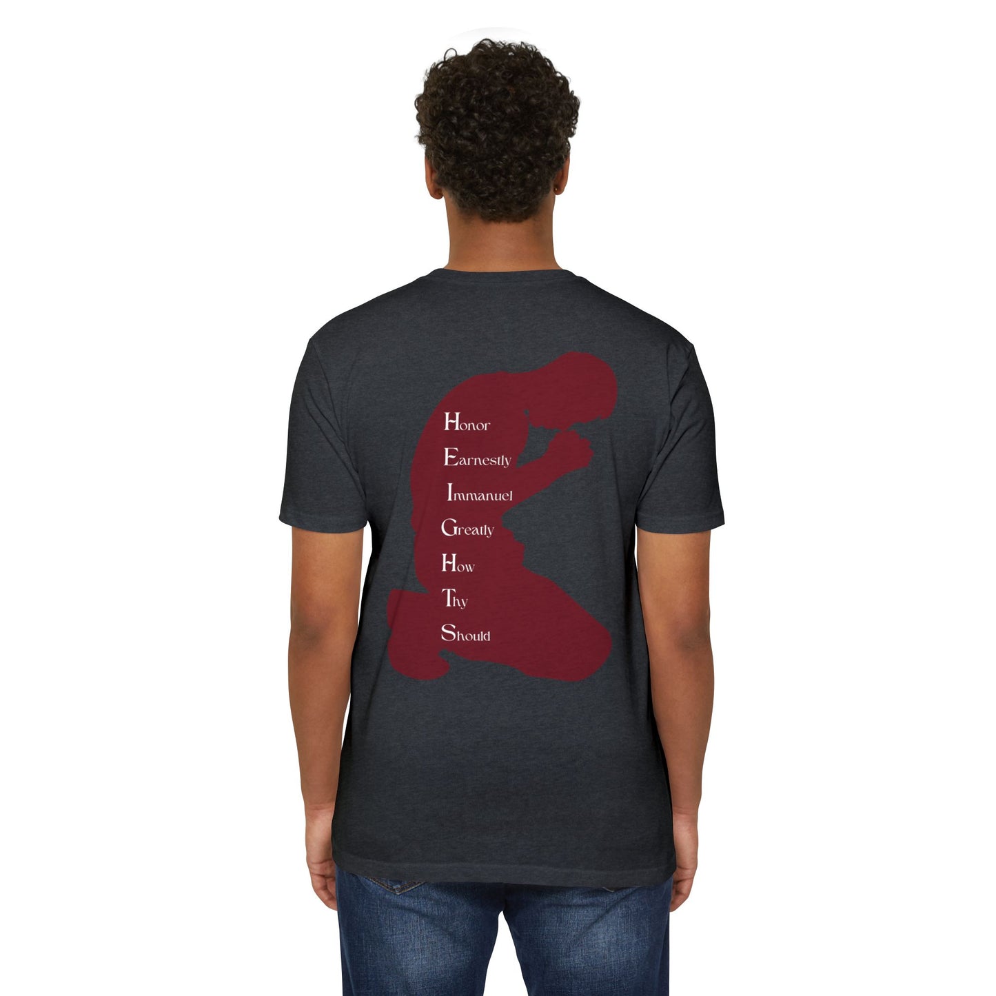 Heights Christian Marron Letters & Image Blended
