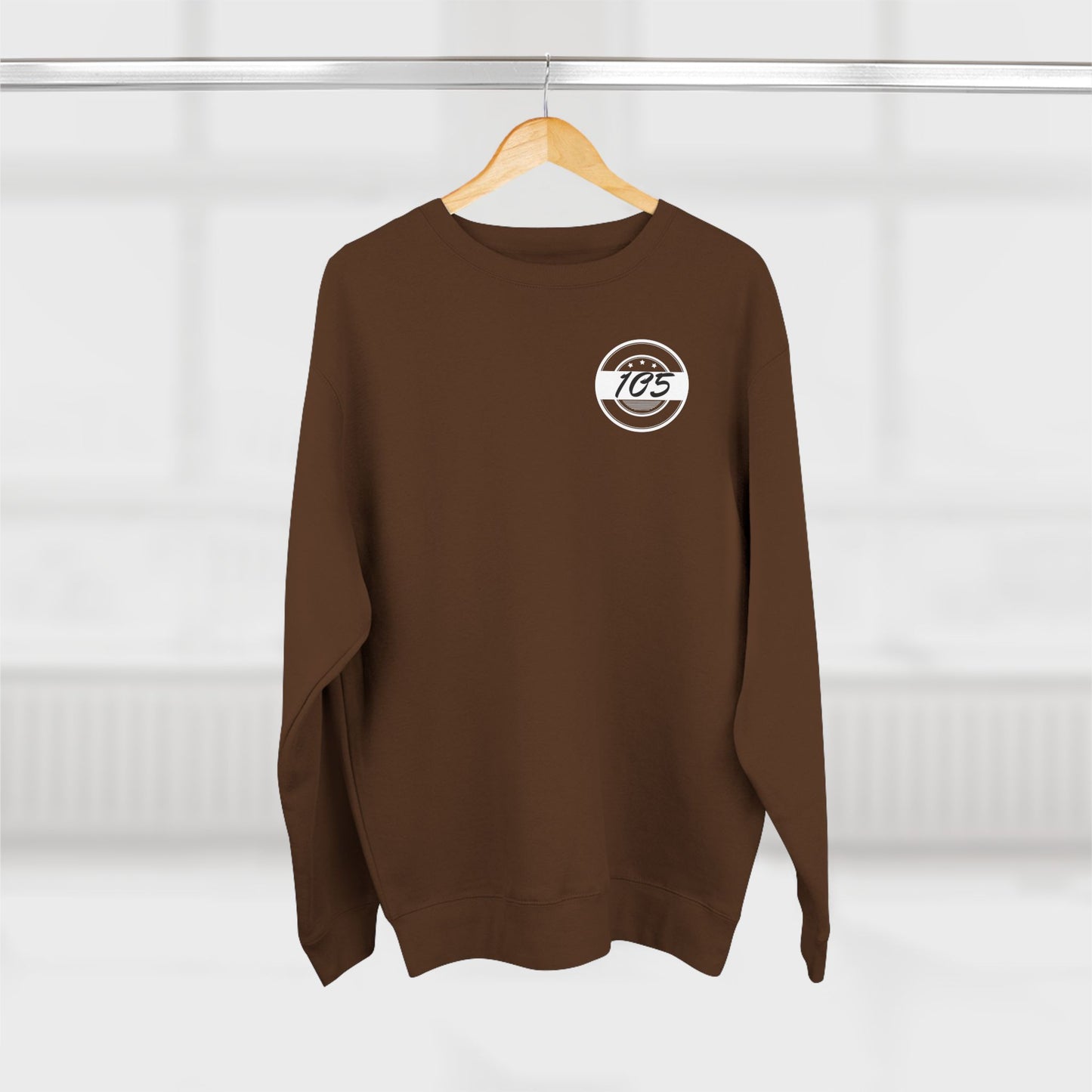 Adult 105 Christian White and Black Letters Crewneck