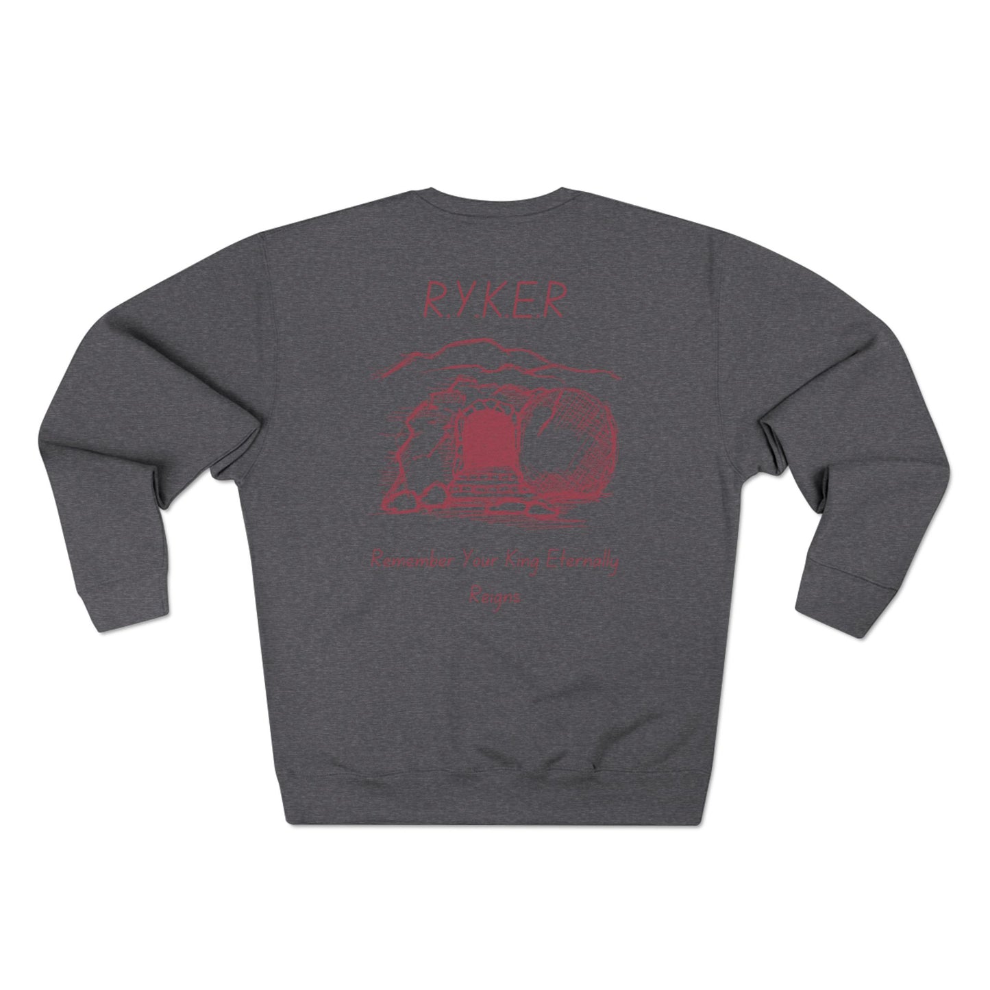 RYKER Christian Marron Letters Crewneck