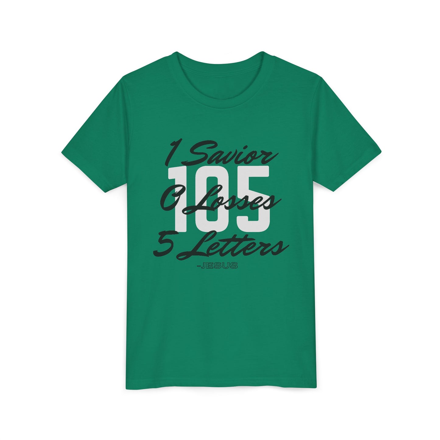 Youth 105 Christian Black and White Letters