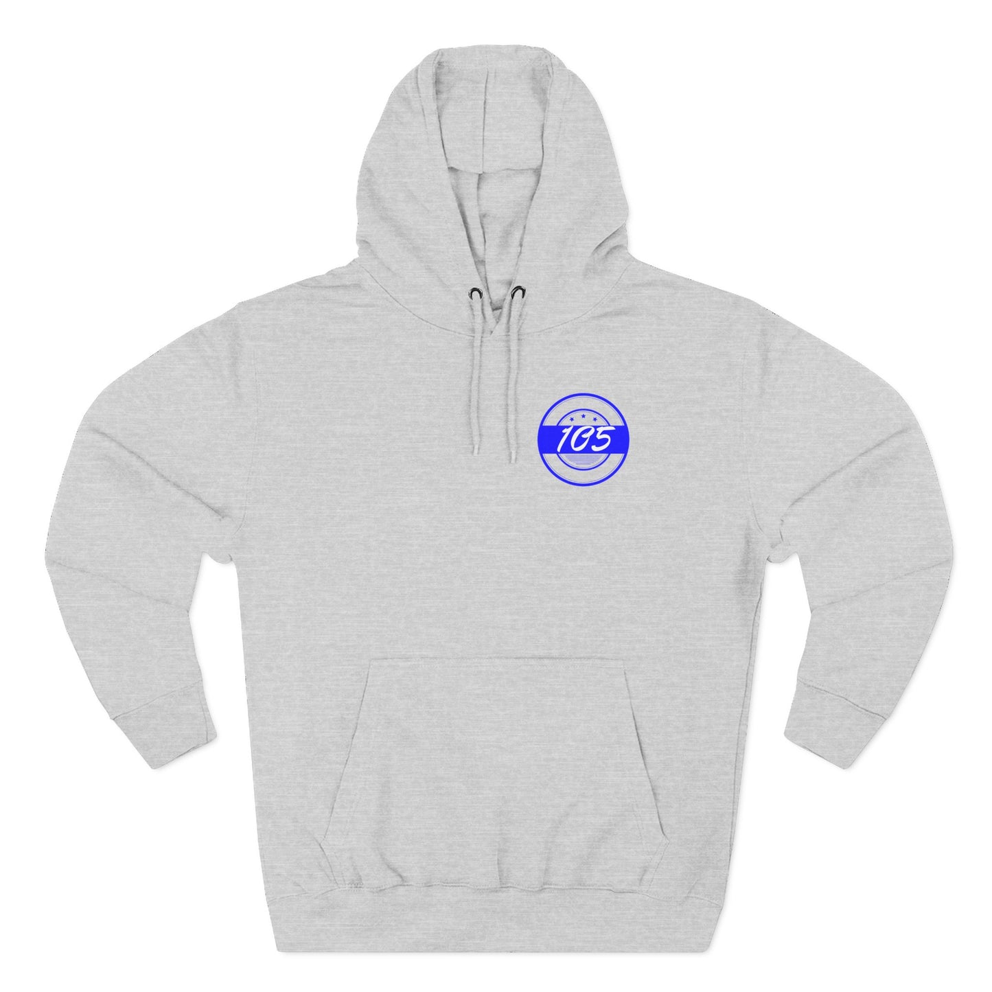 Adult 105 Christian Blue and White Letters Hoodie