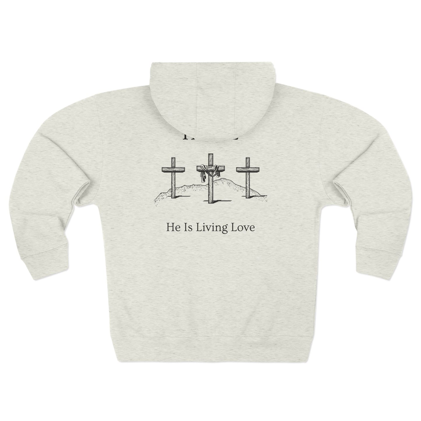 Hill Christian Black Words Hoodie Zipper