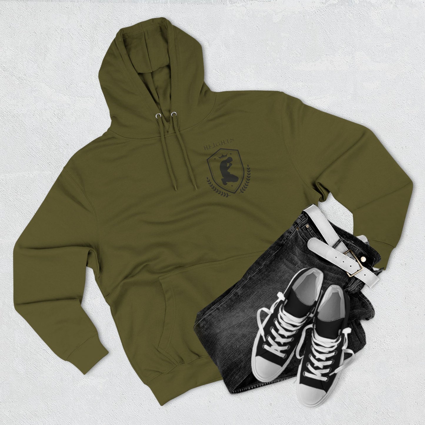 Heights Black Hoodie
