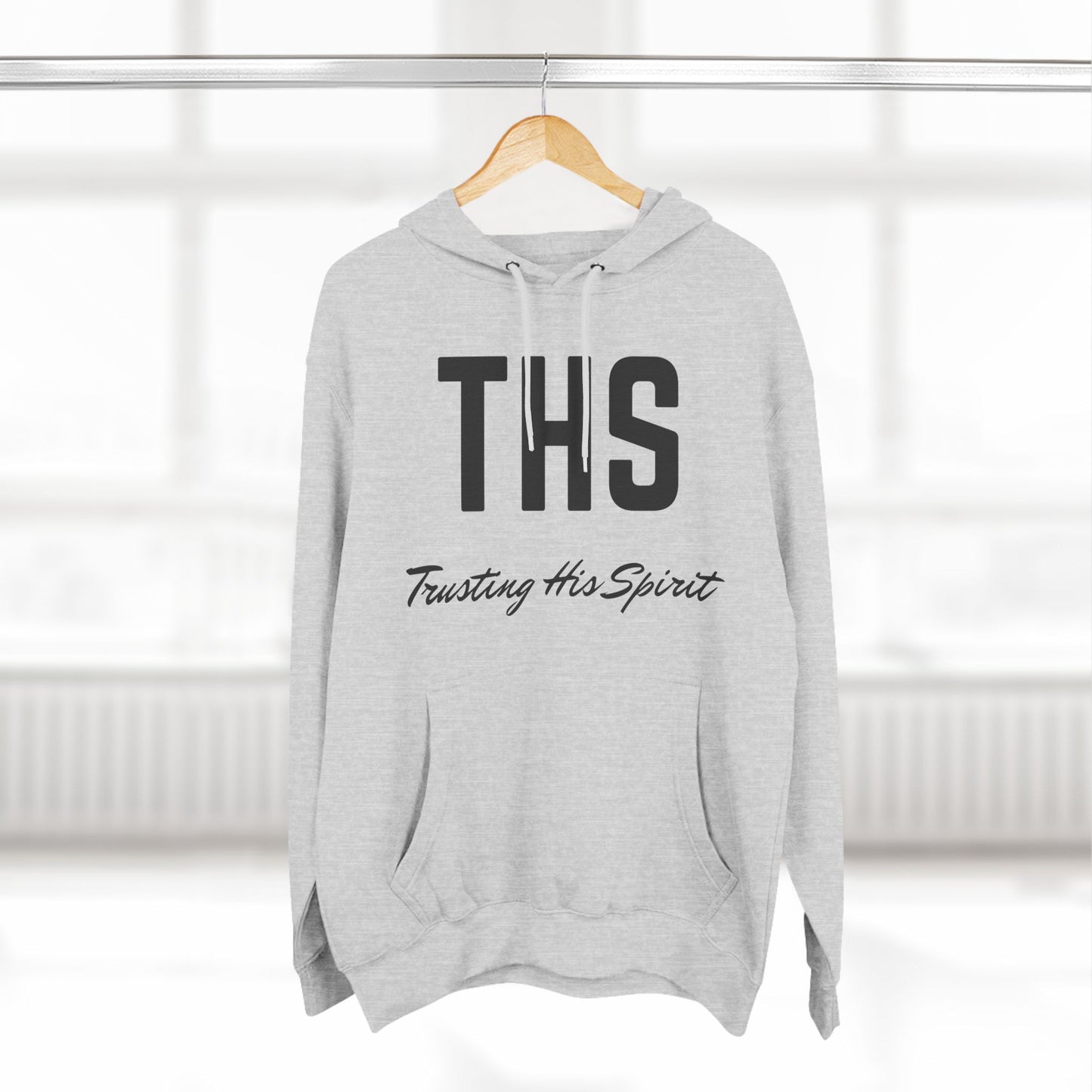 Adult THS Christian Black Letters Hoodie