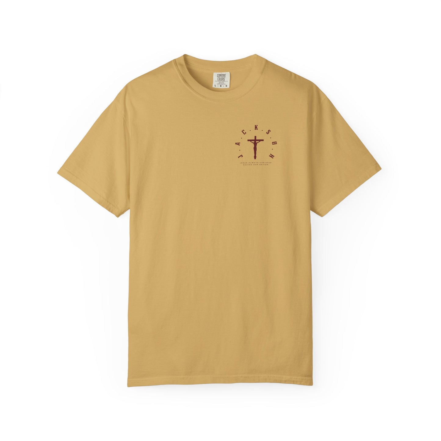 Jackson Believing Christian Marron Letters & Cross