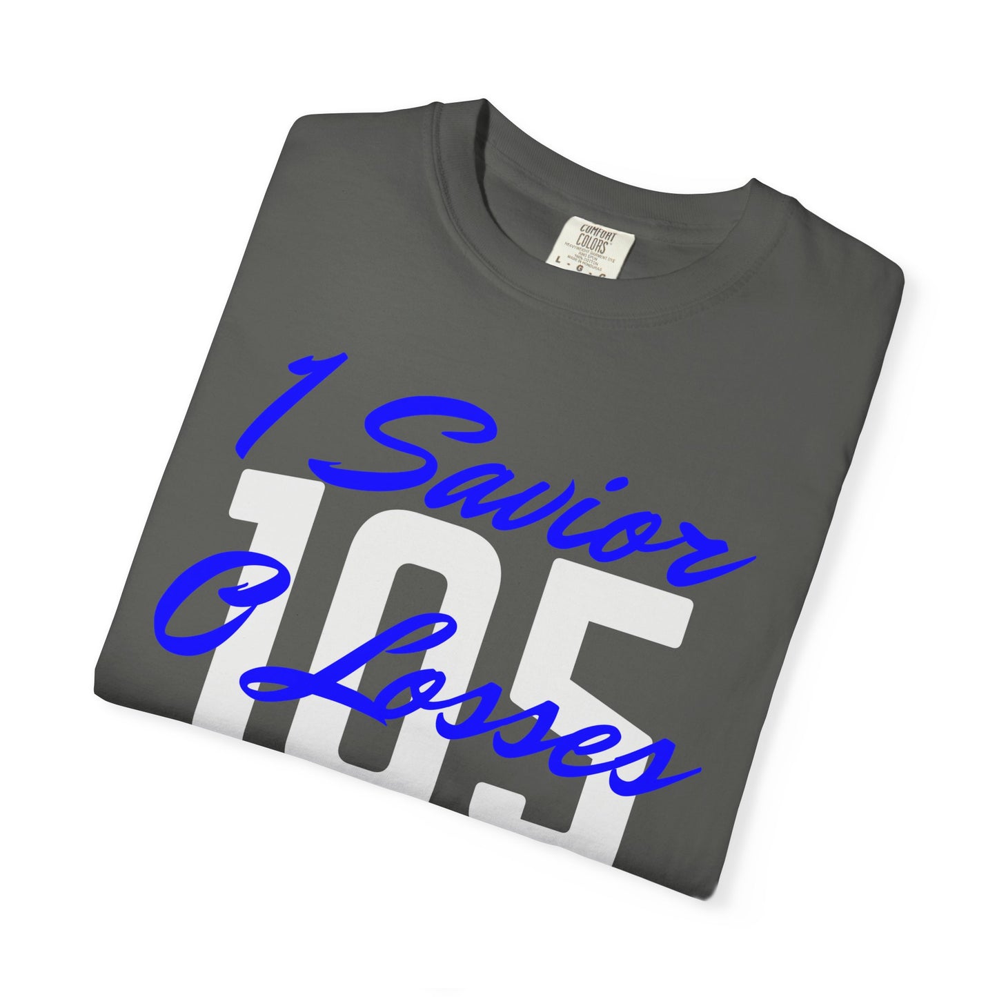 Adult 105 Christian Blue and White Letters