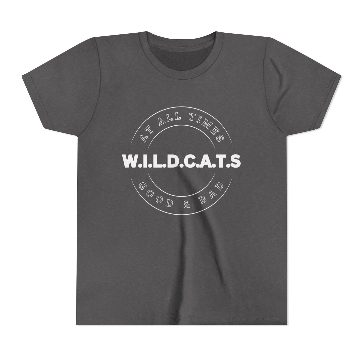 Youth Wildcats Christian White Letters & Picture
