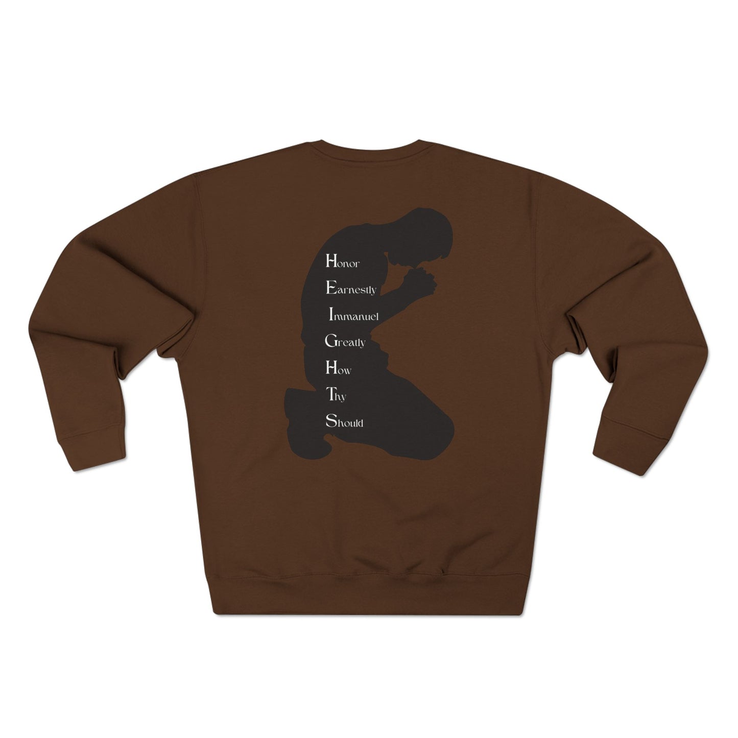 Heights Christian Black Letters & Image Crewneck