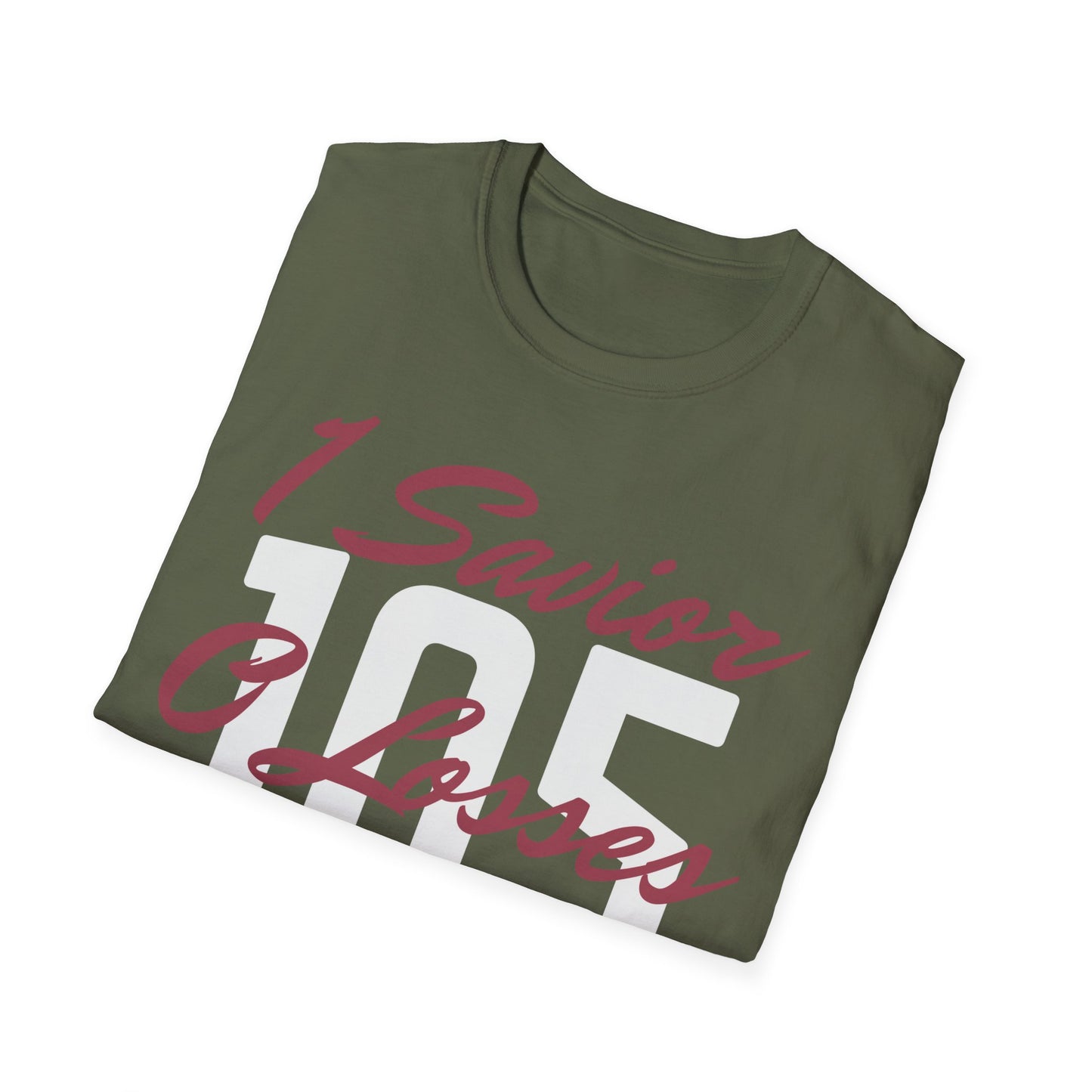 Adult 105 Christian Marron and White Letters